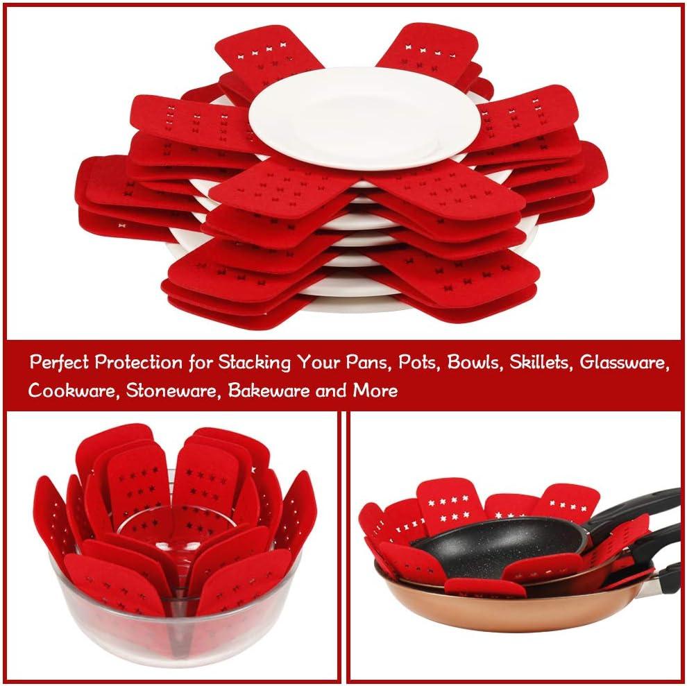 Red Star Design Pan Pot Protectors Set of 12