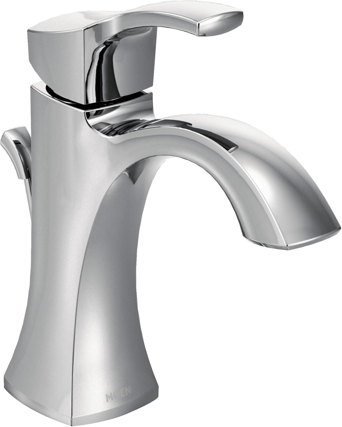 Moen Voss Single Hole Bathroom Faucet with Drain Assembly