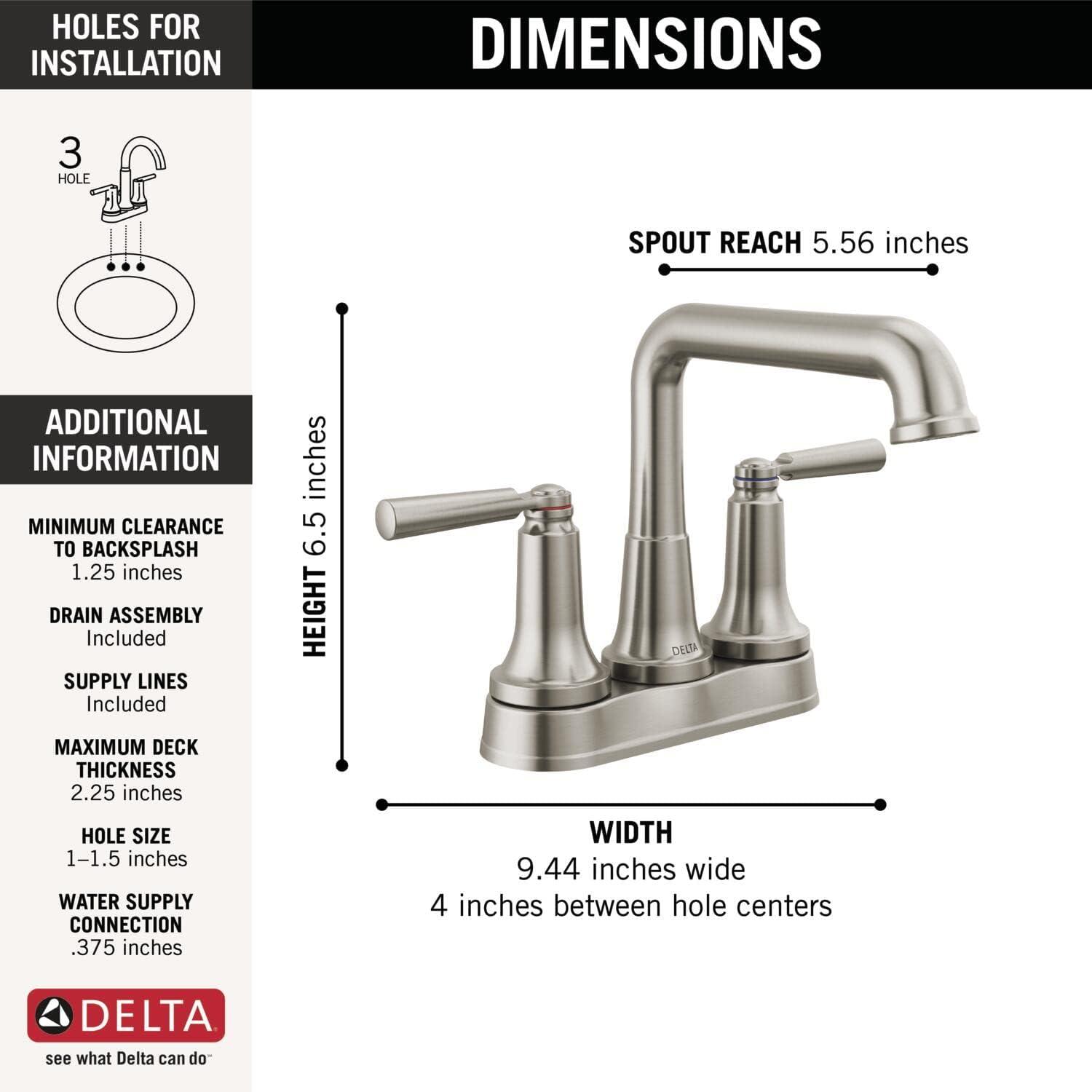 SAYLOR™ Two Handle Centerset Bathroom Faucet