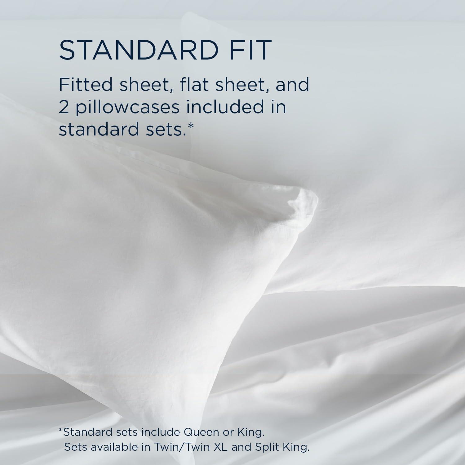 Tempur-Pedic Tempur-Classic Cotton Sheet Set Cool Gray, Twin, Adult