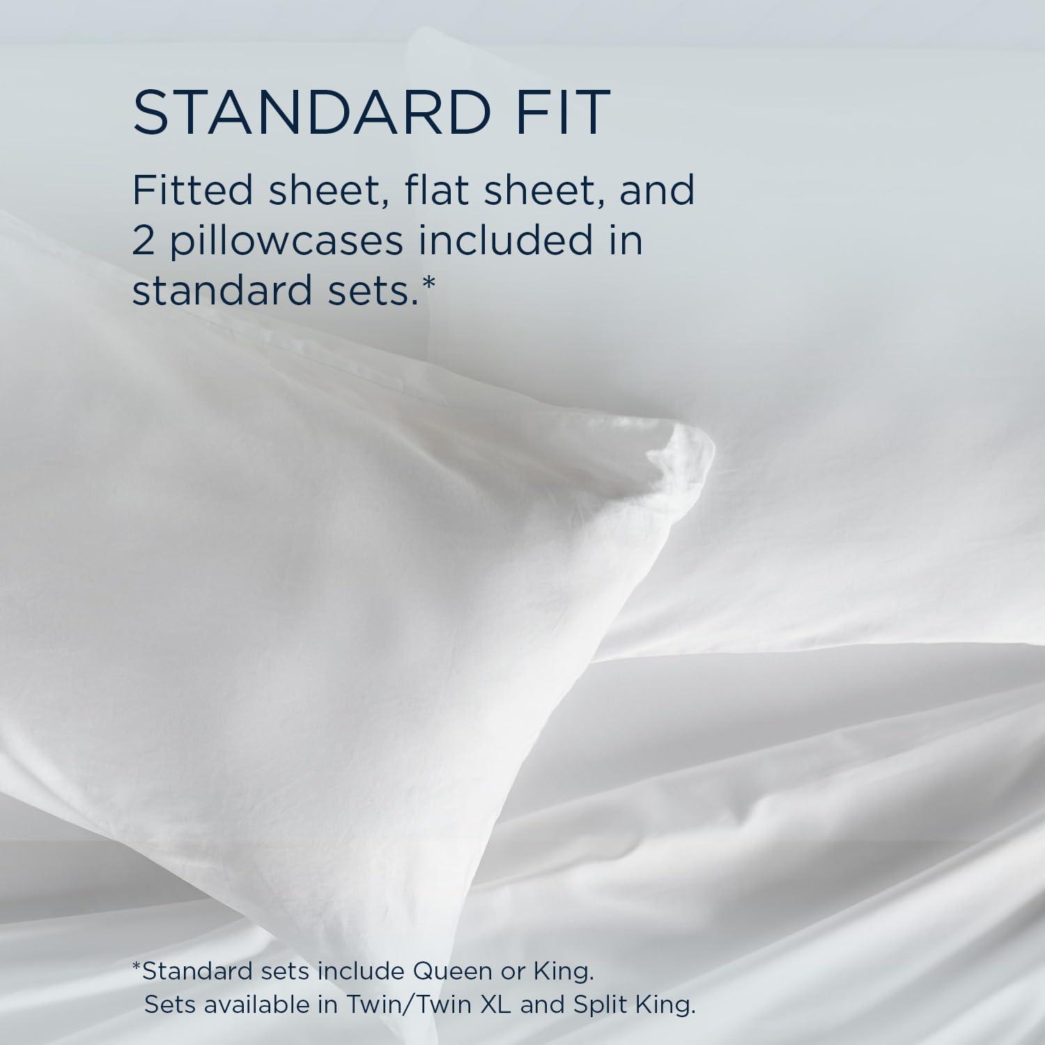 Tempur-Pedic Tempur-Classic Cotton Sheet Set, White, Full, Adult