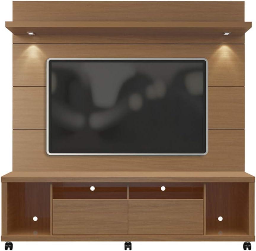 Cabrini TV Stand and Floating Wall TV Panel with LED Lights 1.8