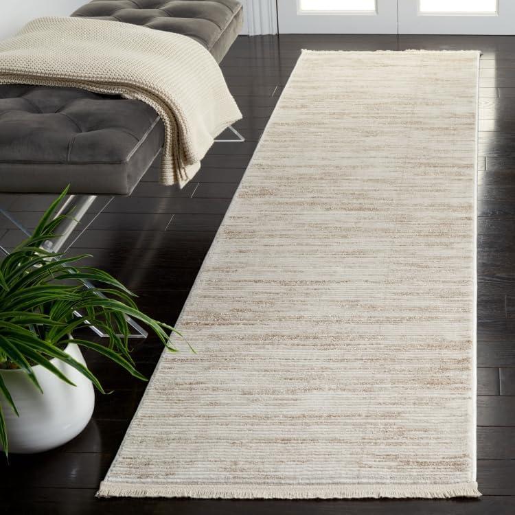 Whisper WHS584 Power Loomed Runner Rug - Ivory/Beige - 2'2"x8' - Safavieh.