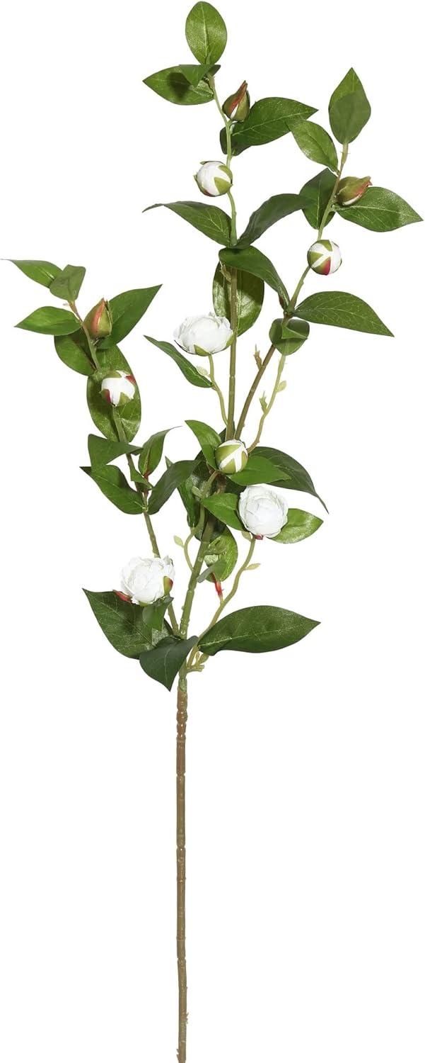 Vickerman 34'' Artificial White Tea Rose Spray. Includes 3 sprays per pack.