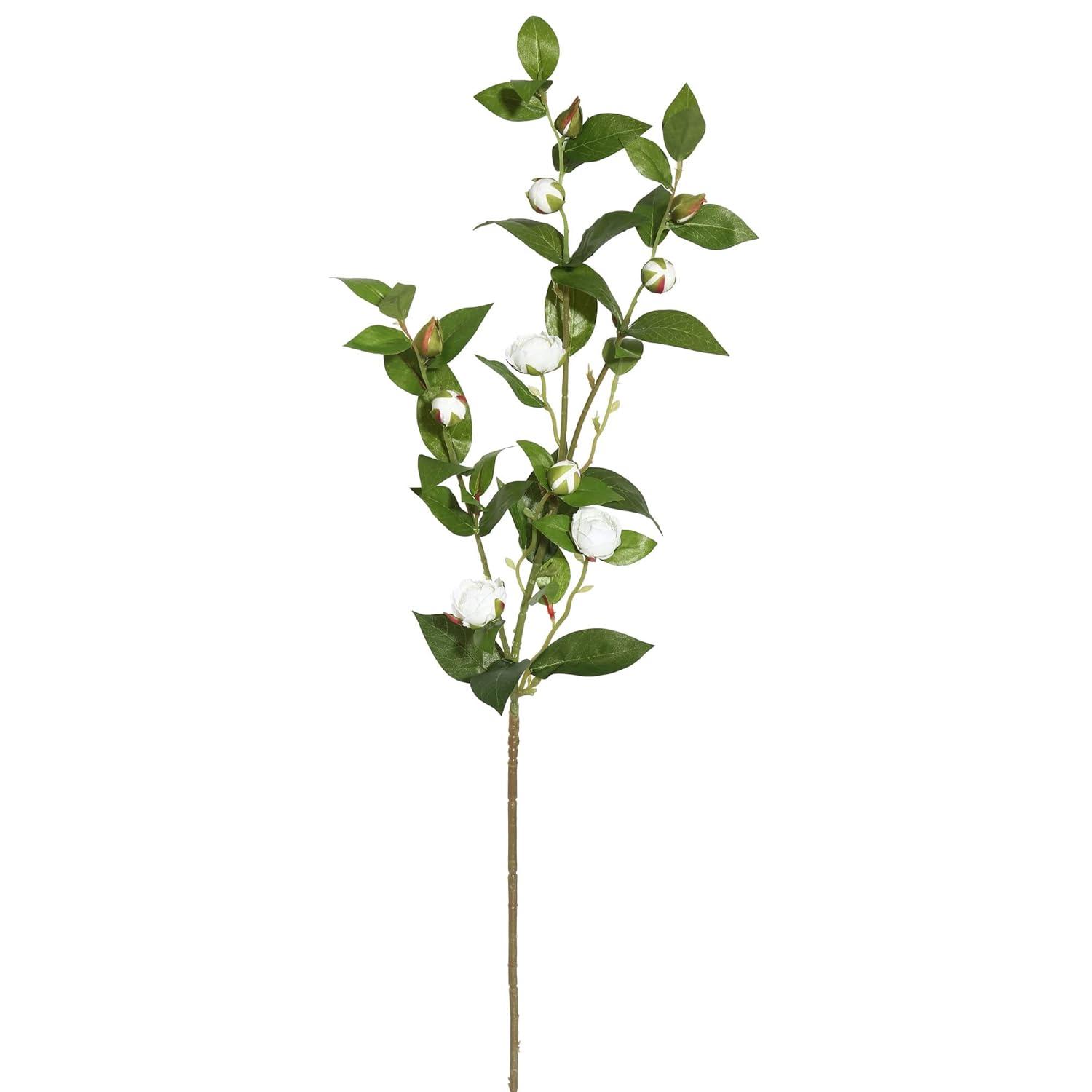 Vickerman 34'' Artificial White Tea Rose Spray. Includes 3 sprays per pack.