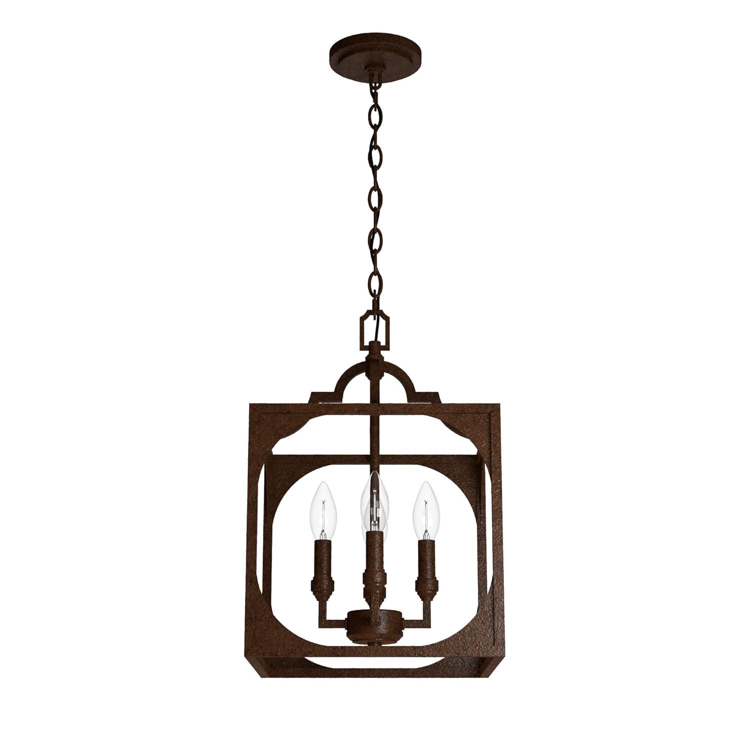 Highland Hill 4 - Light Lantern Square / Rectangle Chandelier