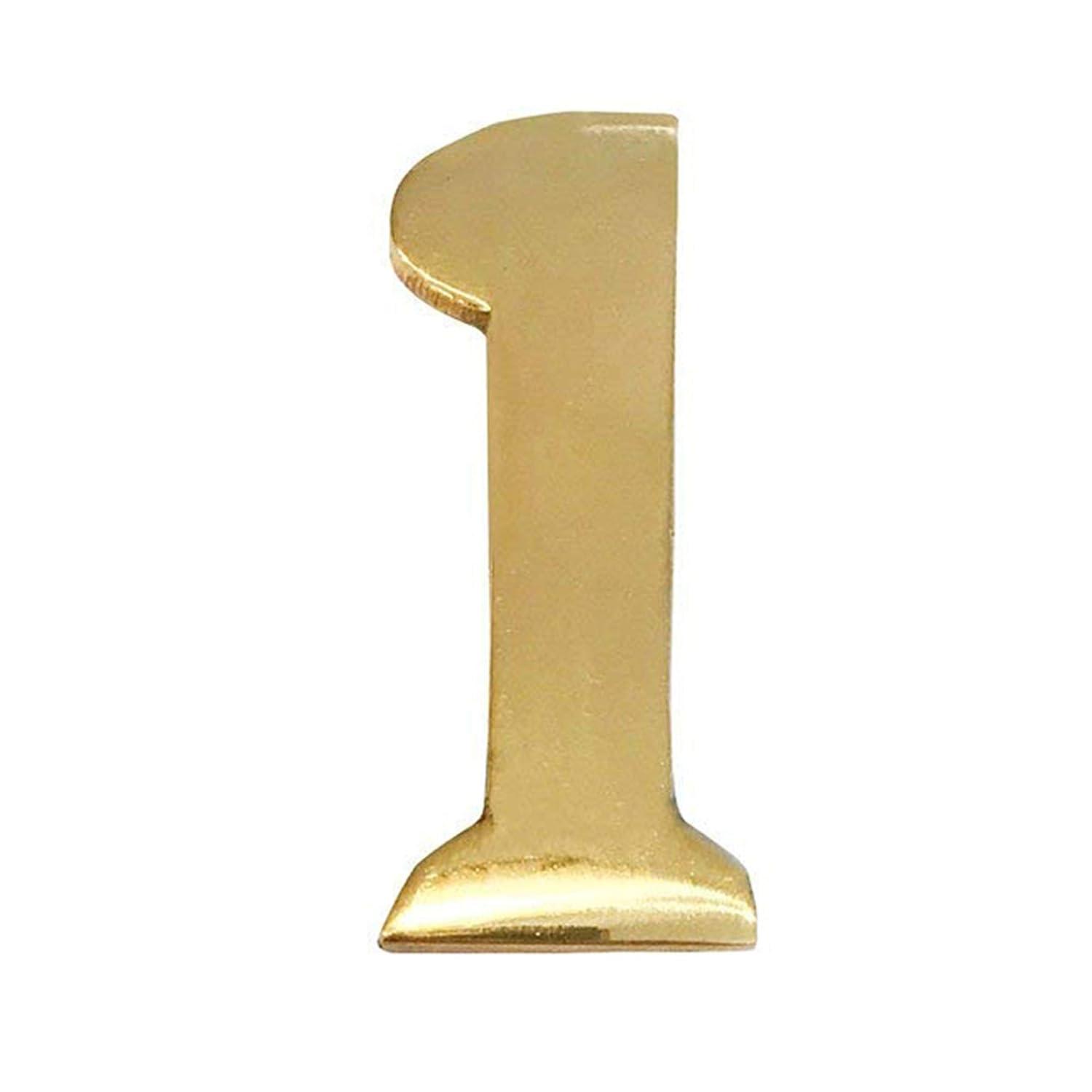 Williamsburg 2'' H Brass Self-Adhesive House Number