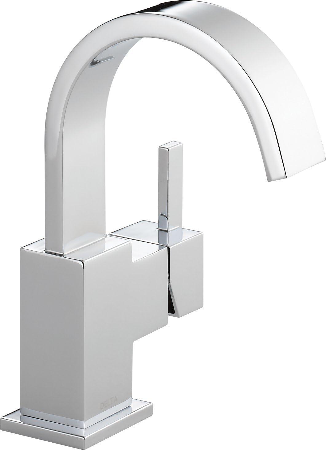 Chrome Modern Single Handle Bathroom Faucet