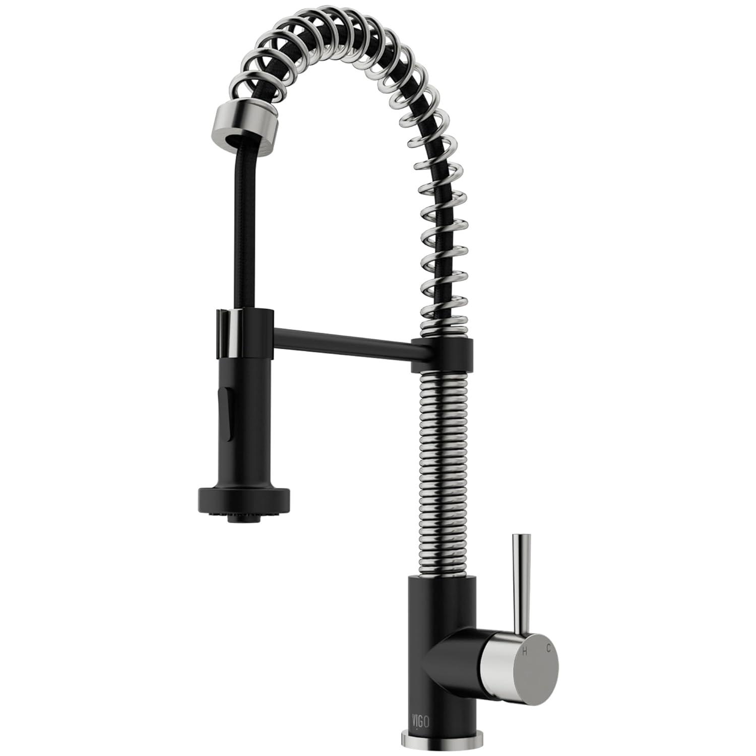Edison 19" H 1-handle Pull-Down 2-Function Sprayer Kitchen Faucet