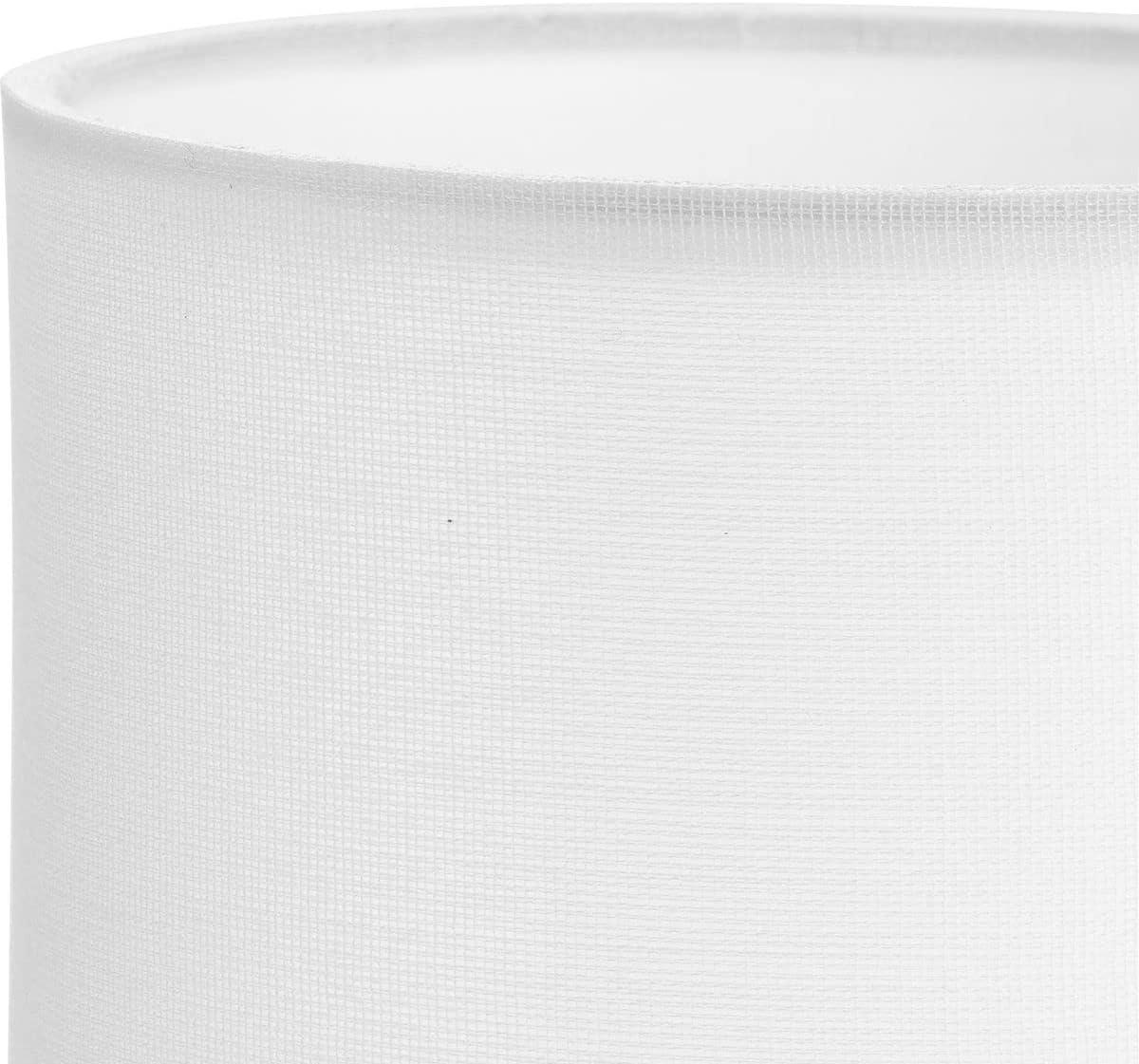 Elara Collection White Linen Accessory Drum Shade