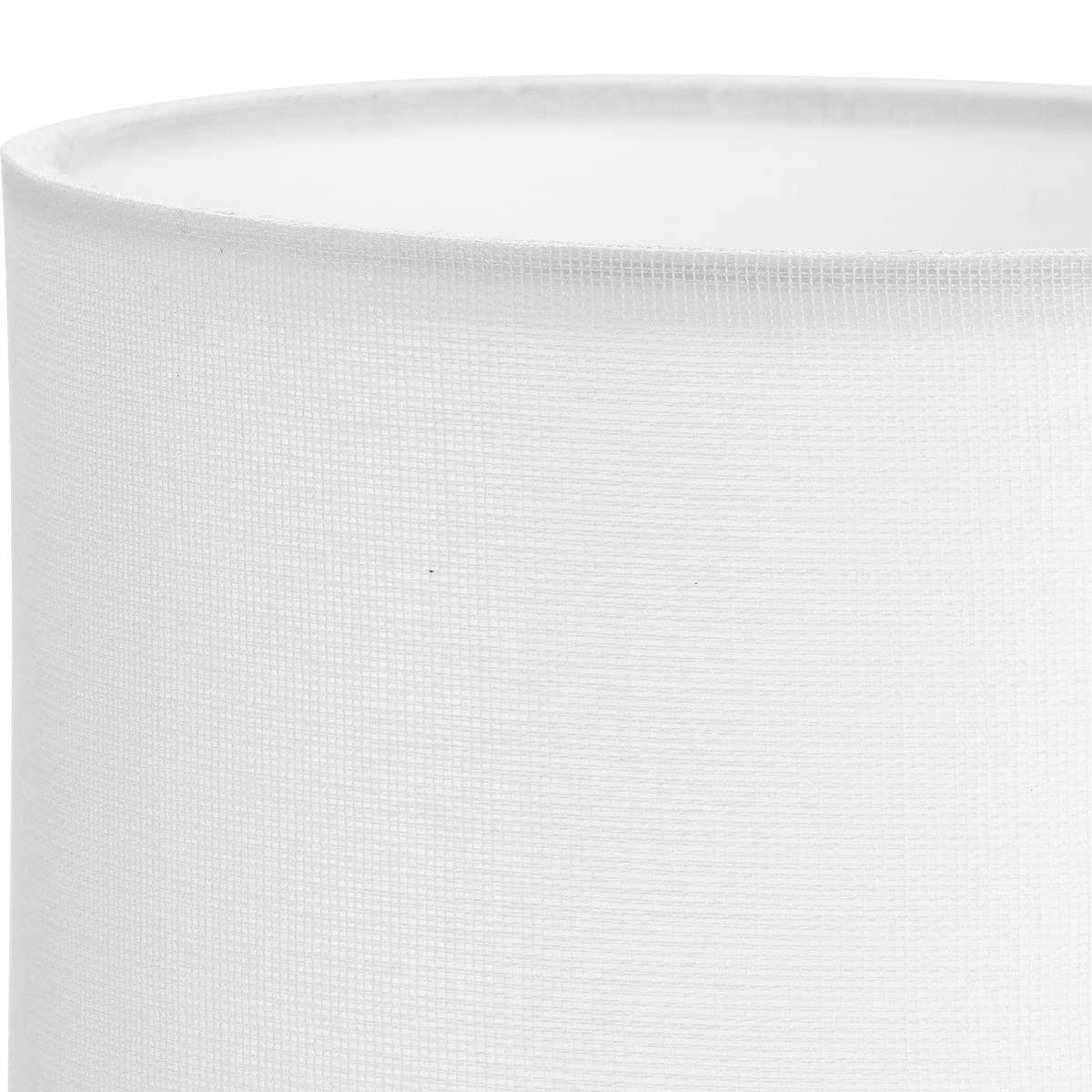 Elara Collection White Linen Accessory Drum Shade