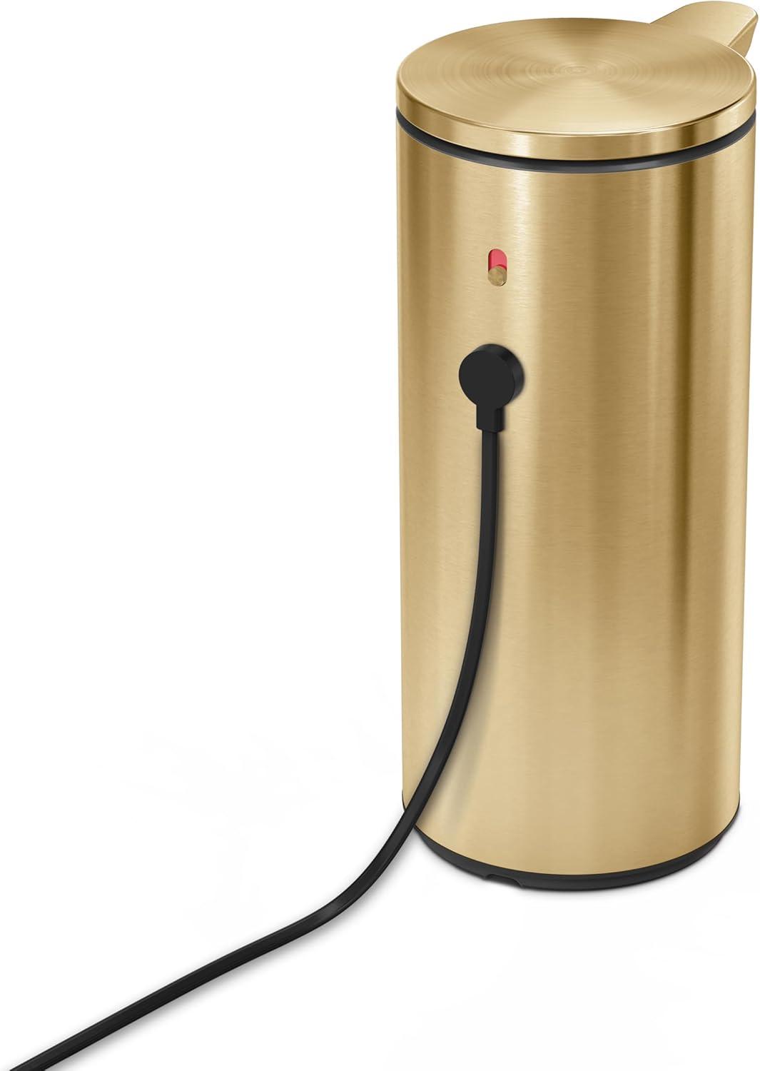 Brass Finish Round Automatic Soap Dispenser