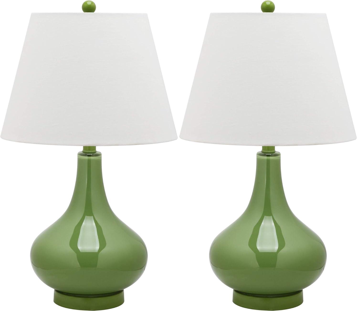 Amy Gourd Table Lamp (Set of 2) - 24 Inch Height - LIT4087 - Green - Safavieh