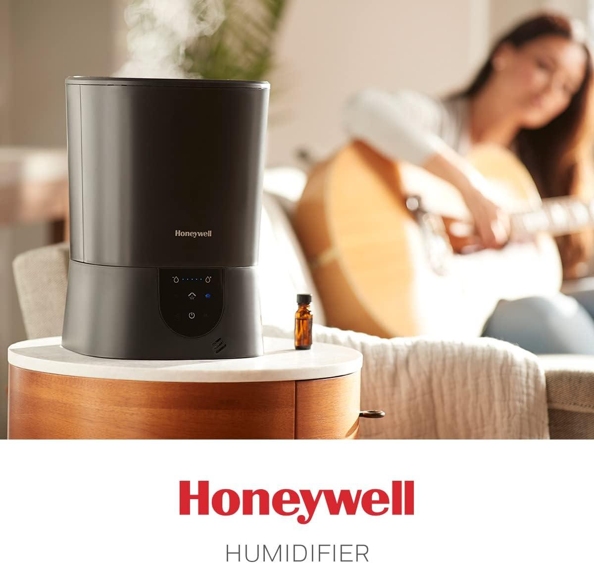 BEACHWATER POOL & SPA, LLC Easy-To-Care Filter Free Warm Mist Humidifier, Medium Rooms, 1.5 Gallon Tank – Humidistat For Bedroom, Home Or Office