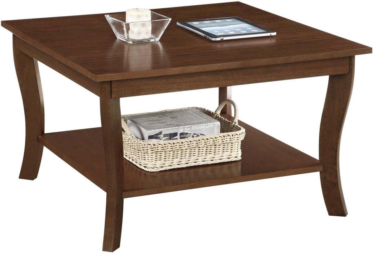 Convenience Concepts American Heritage Square Coffee Table, Multiple Finishes