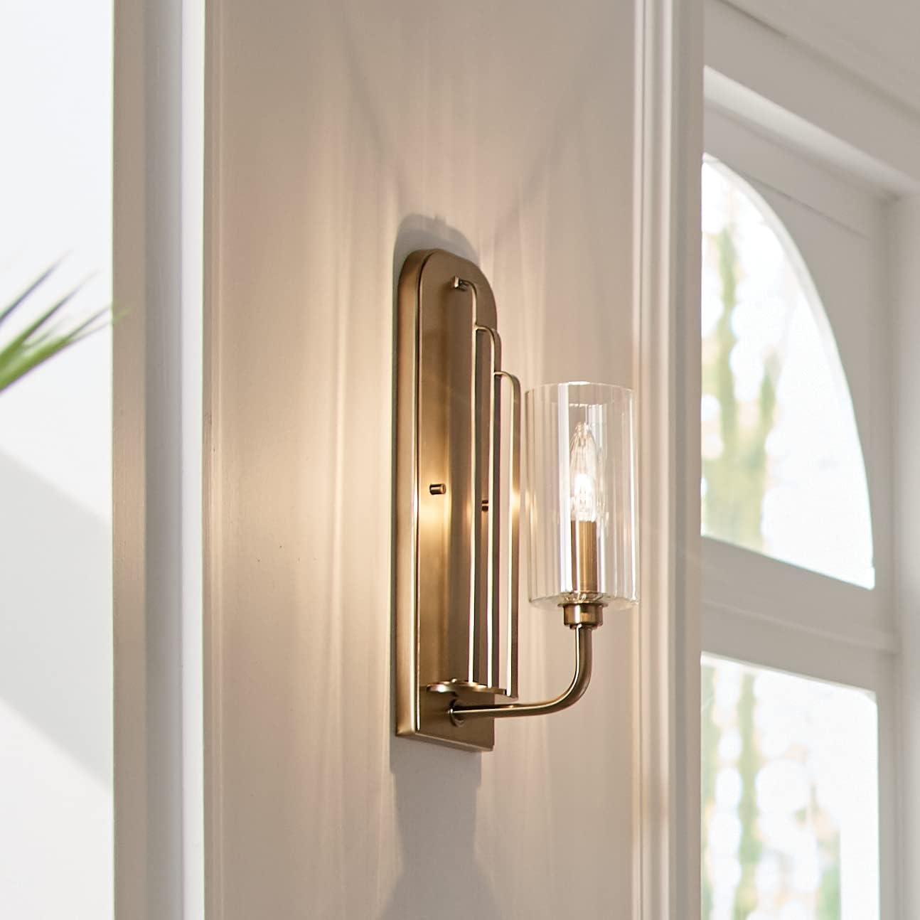 Kichler Lighting Kimrose 1 - Light Sconce in  Brushed Natural Brass