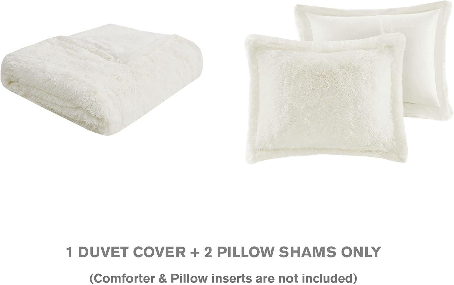 Trahan Shaggy Faux Fur Duvet Cover Set