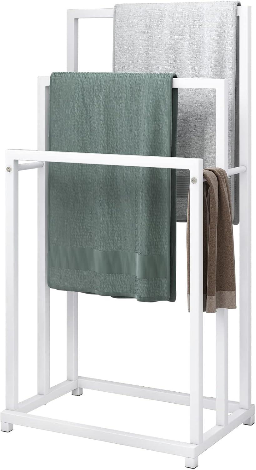 Freestanding 3-tier metal towel rack