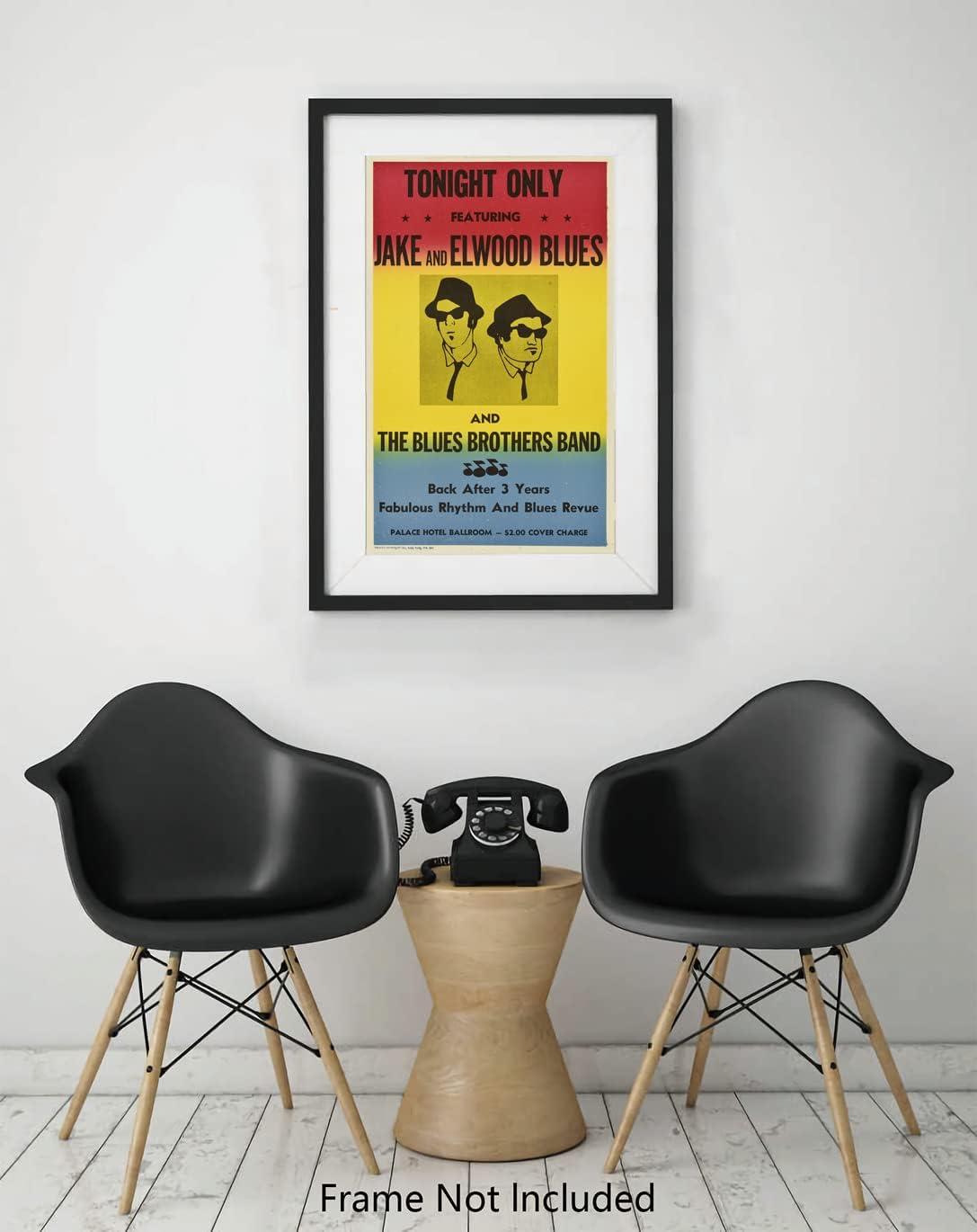 XIHOO The Blues Brothers in Concert Poster Frameless Gift 12"x 18" (30cm x 46cm)