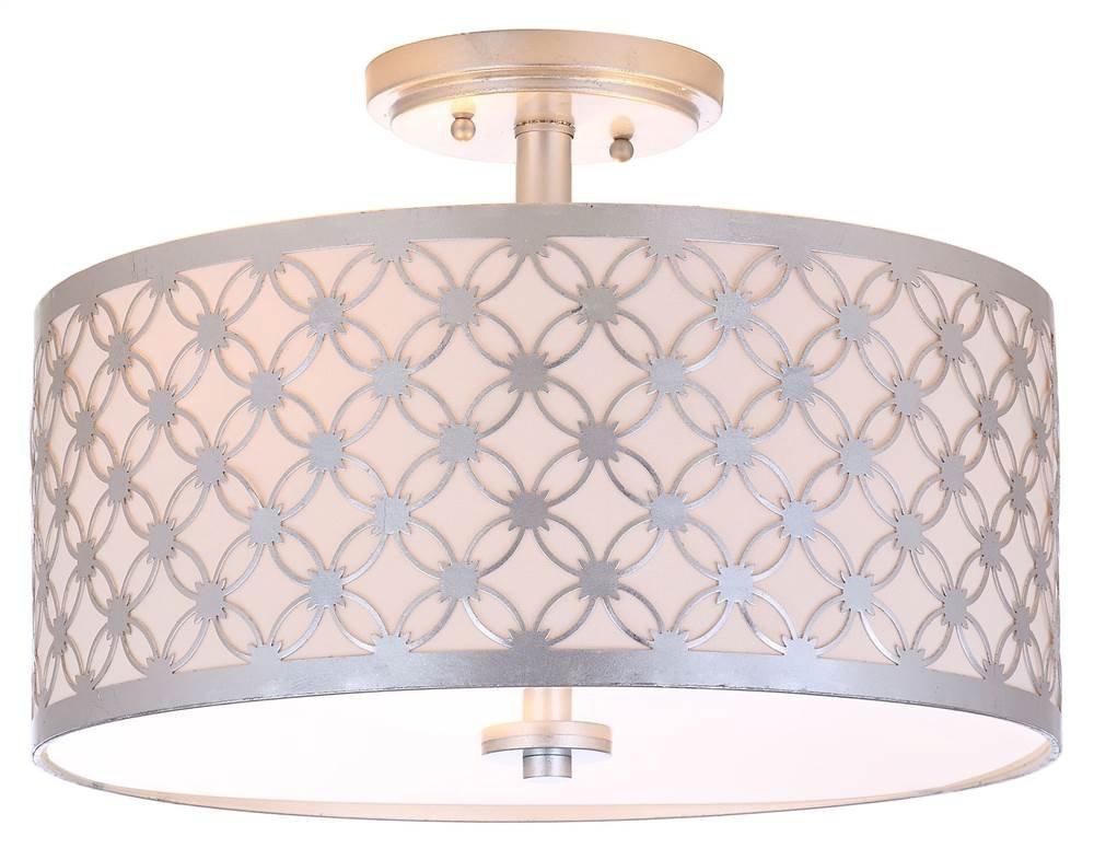 Hutch Flush Mount - FLU4002 - Silver - Safavieh