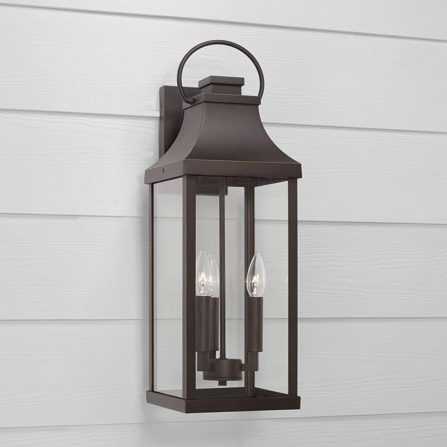 Capital Lighting 946431 Bradford 3 Light 24" Tall Outdoor Wall Sconce - Bronze