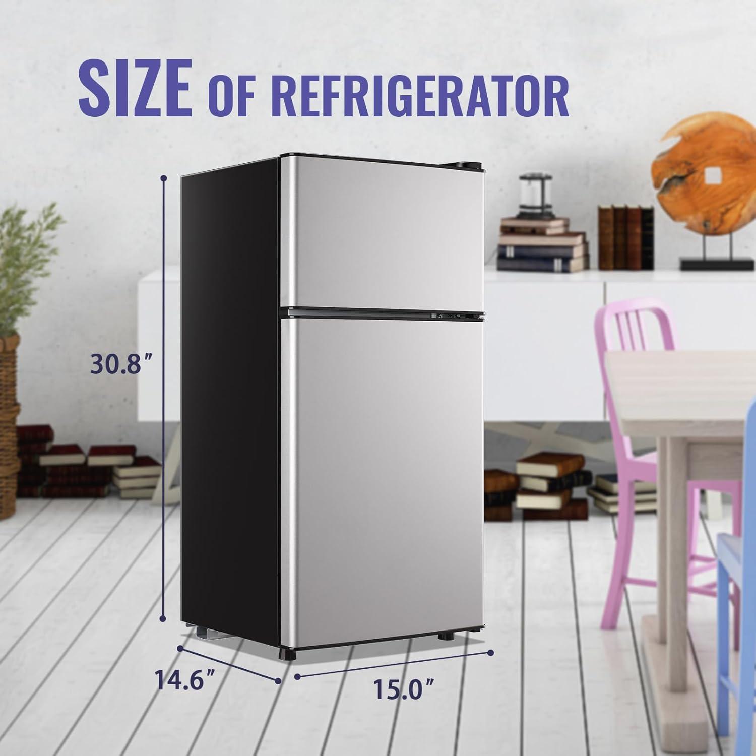 DEMULLER DEMULLER Arcticfresh Storage Suite 2.4 Cubic Feet Freestanding Mini Fridge with Freezer