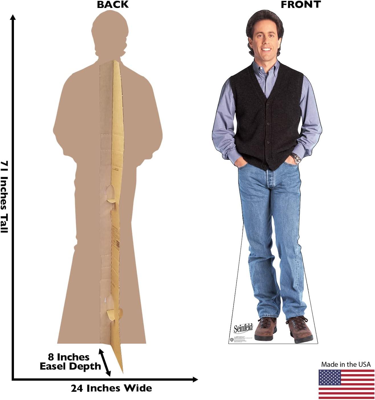 71 x 24 Inch Jerry Seinfeld Cardboard Standee