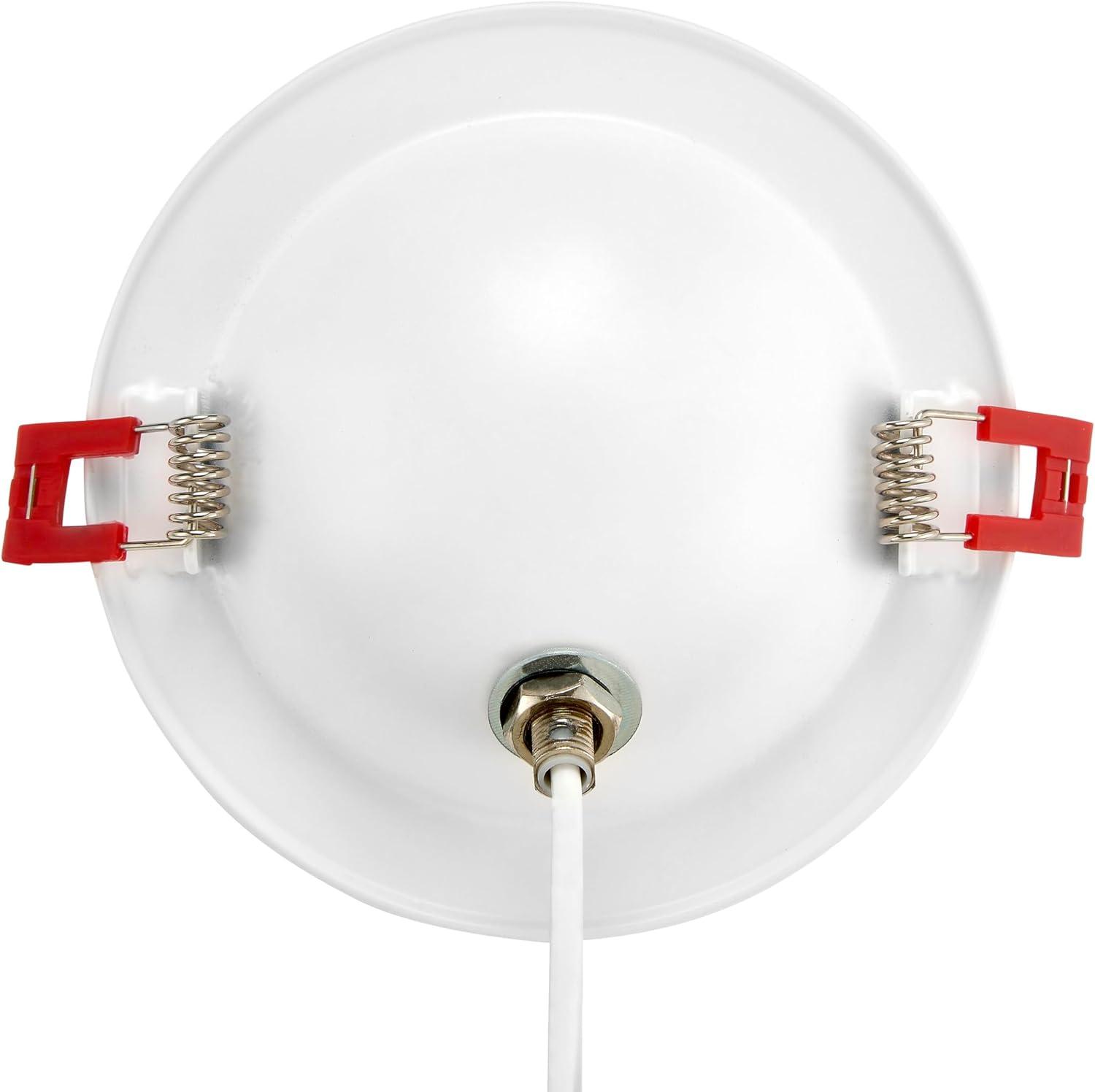 Maxxima 4 in. Rotatable Ultra-Thin Recessed LED Floating Gimbal Downlight, 900 Lumens, 5 CCT