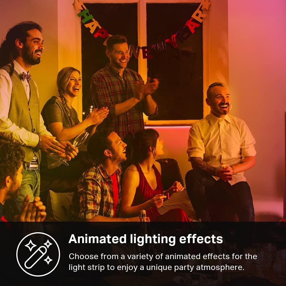 Kasa Smart LED Light Strip, 50 Color Zones RGBIC, 16.4 ft. Wi-Fi LED Strip Works with Alexa, Google Assistant & SmartThings, High Brightness with 16 Million Colors, Trimmable (KL420L5)