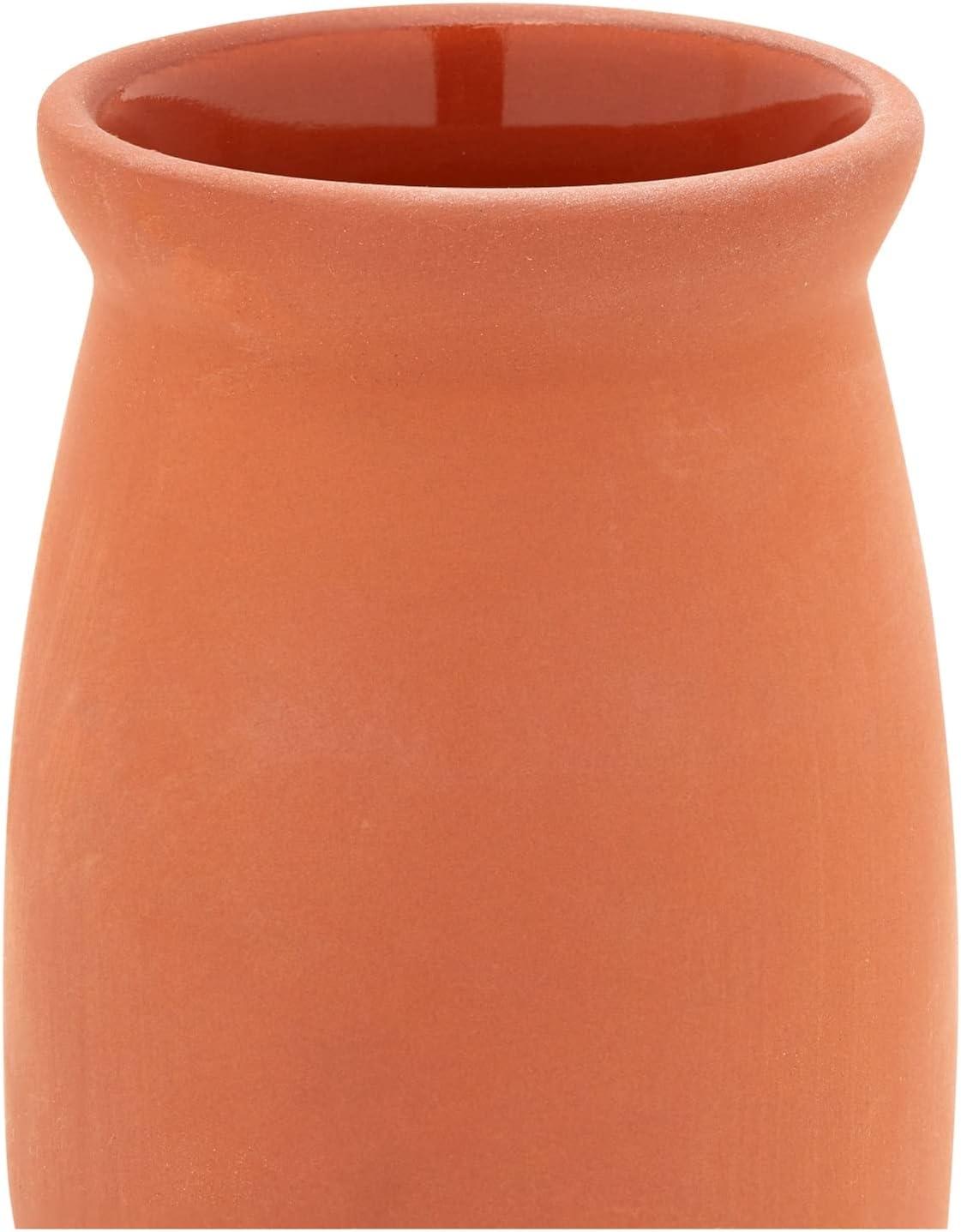 12 Pack Clay Drinking Cups, Cantaritos de Barro Mexicanos for Margaritas, Tequila, Mexican Fiesta (12 oz)