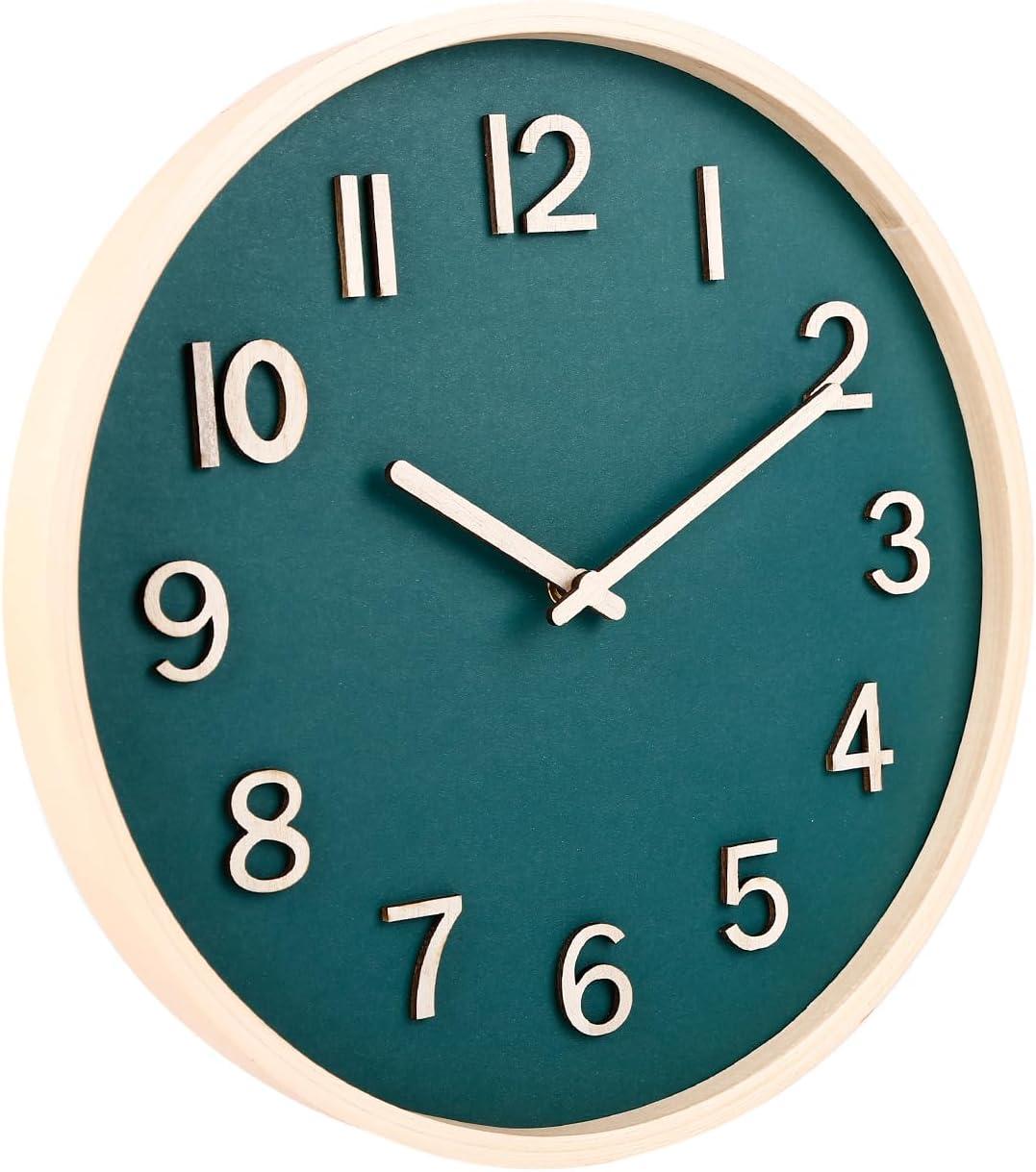 Wall Clock; Wooden Wall Clock; Wall Hanging Decorations; Decorations; Large Decorative Clock; Quartz Clock; Gifts - Living Rooms Or Bedrooms, Cafes, Offices, Bars, Art.