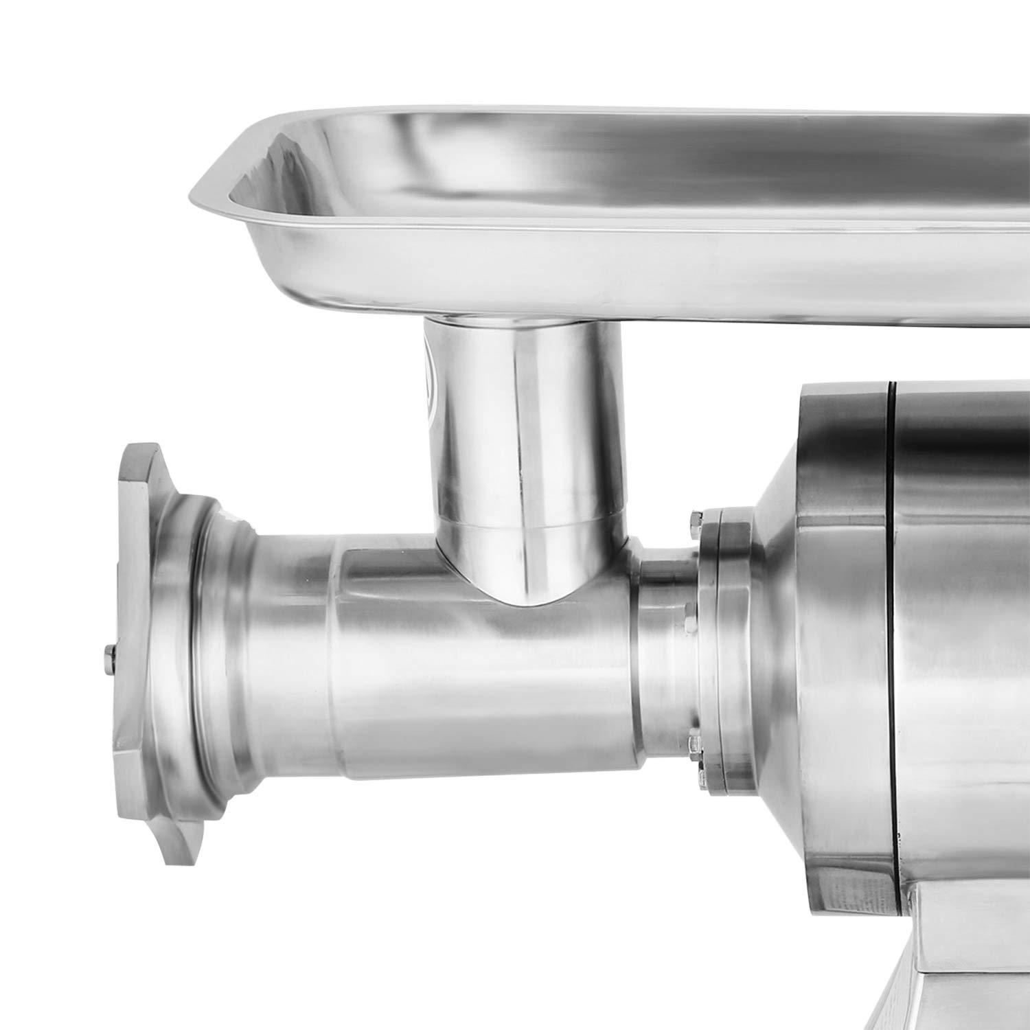 GorillaRock Meat Grinder Commercial | Electric Minced Meat Maker | Stainless Steel Meat Chopper | 250 kg (550 lbs) p/h | 110V