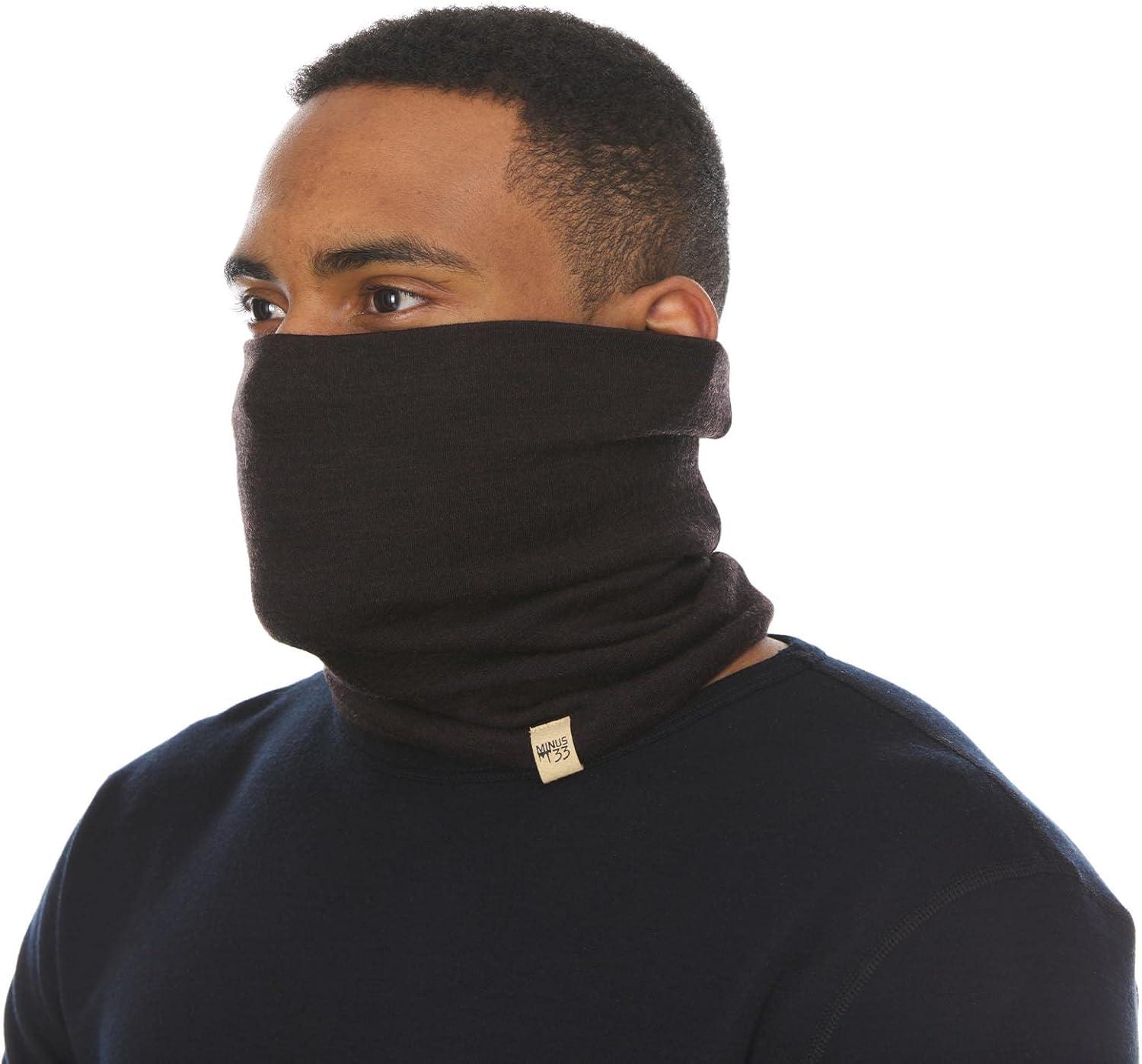 Minus33 Merino Wool Midweight - Neck Gaiter 100% Merino Wool Dark Brown