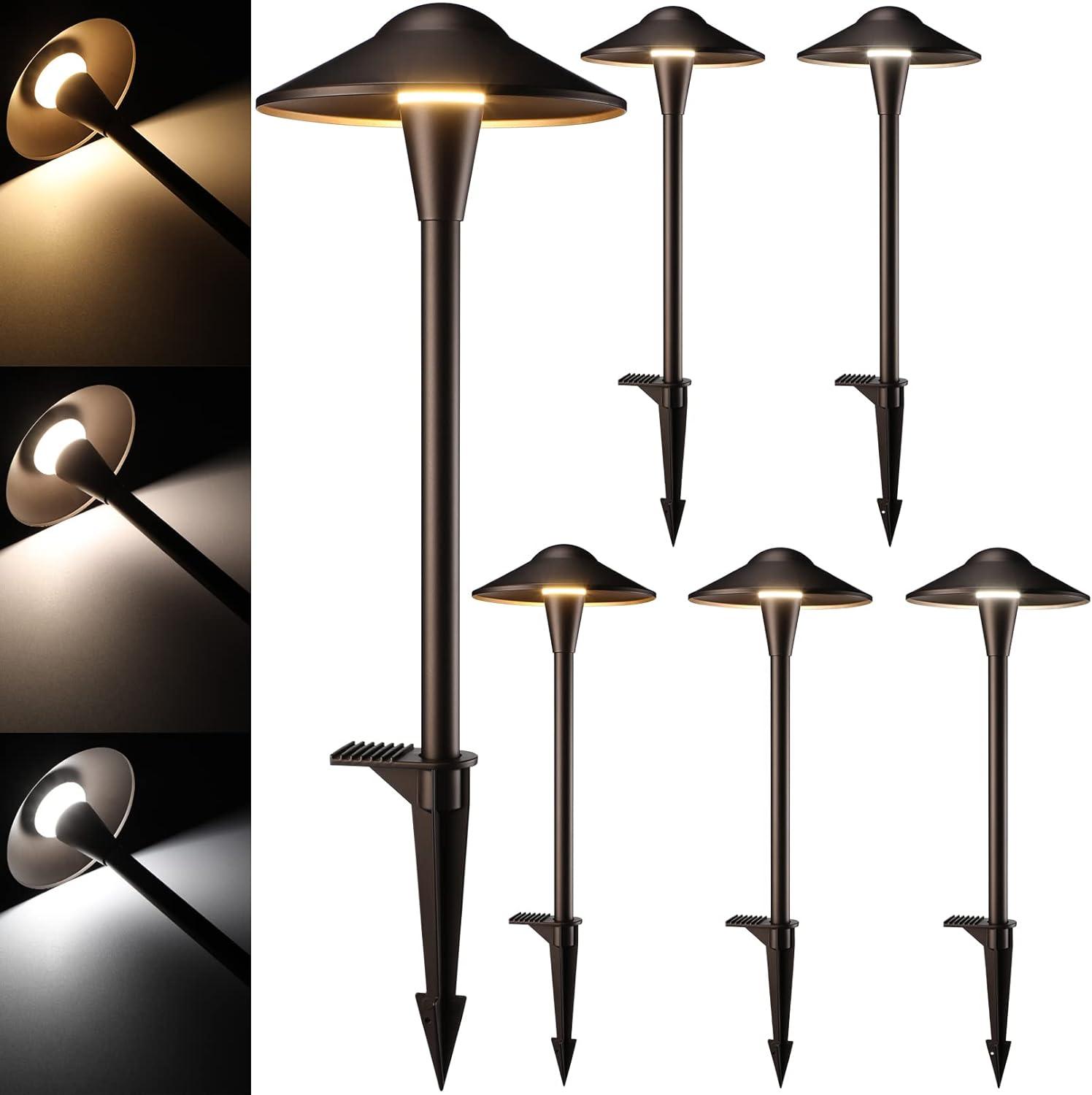 Oil Rubbed Bronze 3CCT LED Pathway Lights Multipack