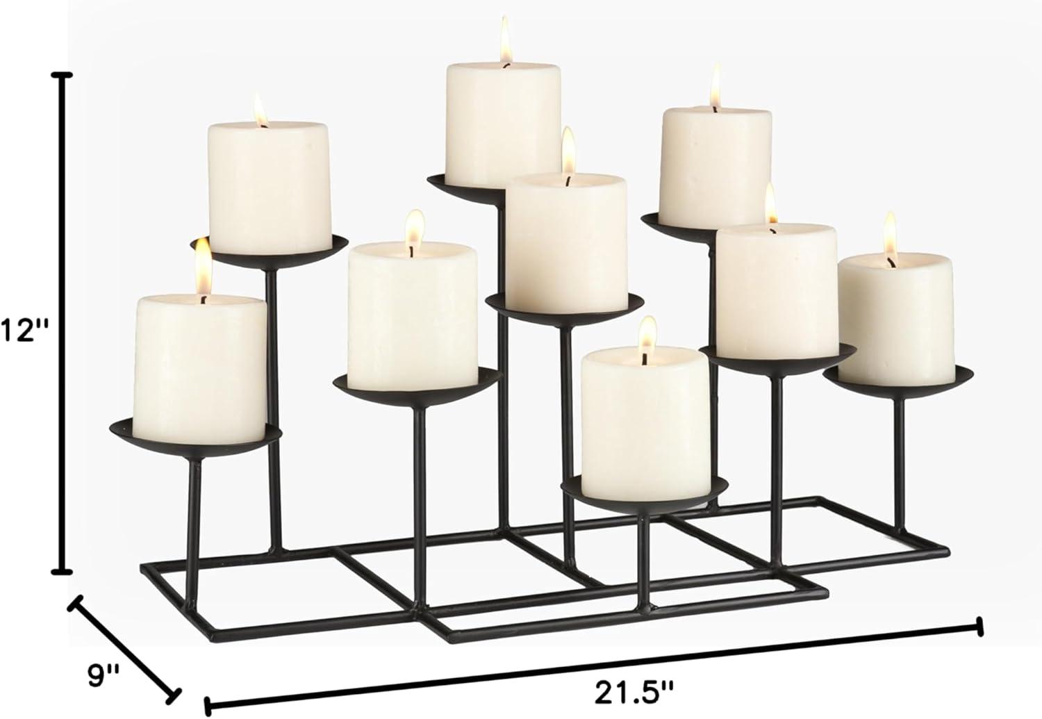 SEI Furniture Brindmon 9 Candle Candelabra 21.5 x 9 Freestanding Fireplace Accessories