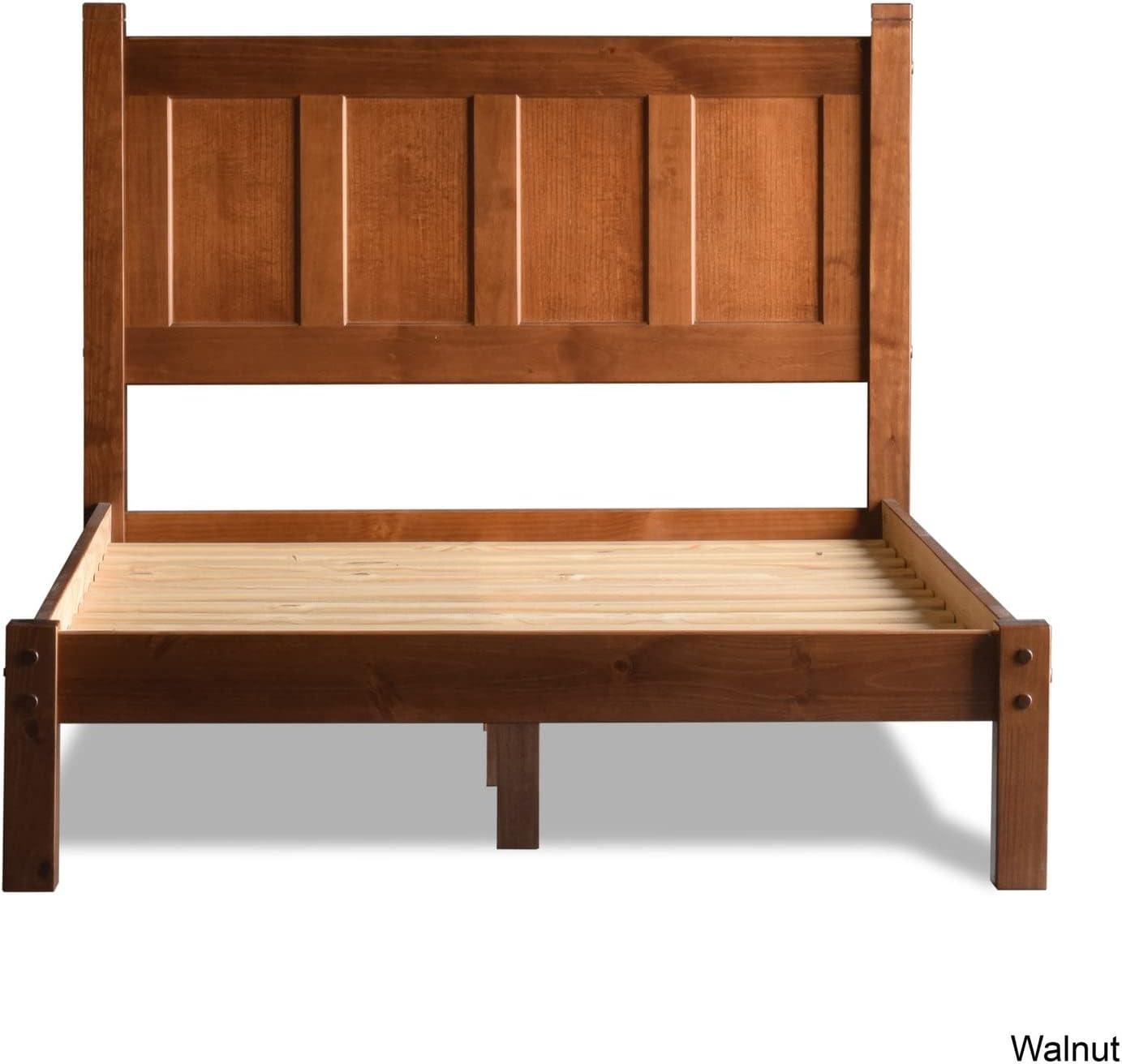 Shaker Solid Wood Panel Bed