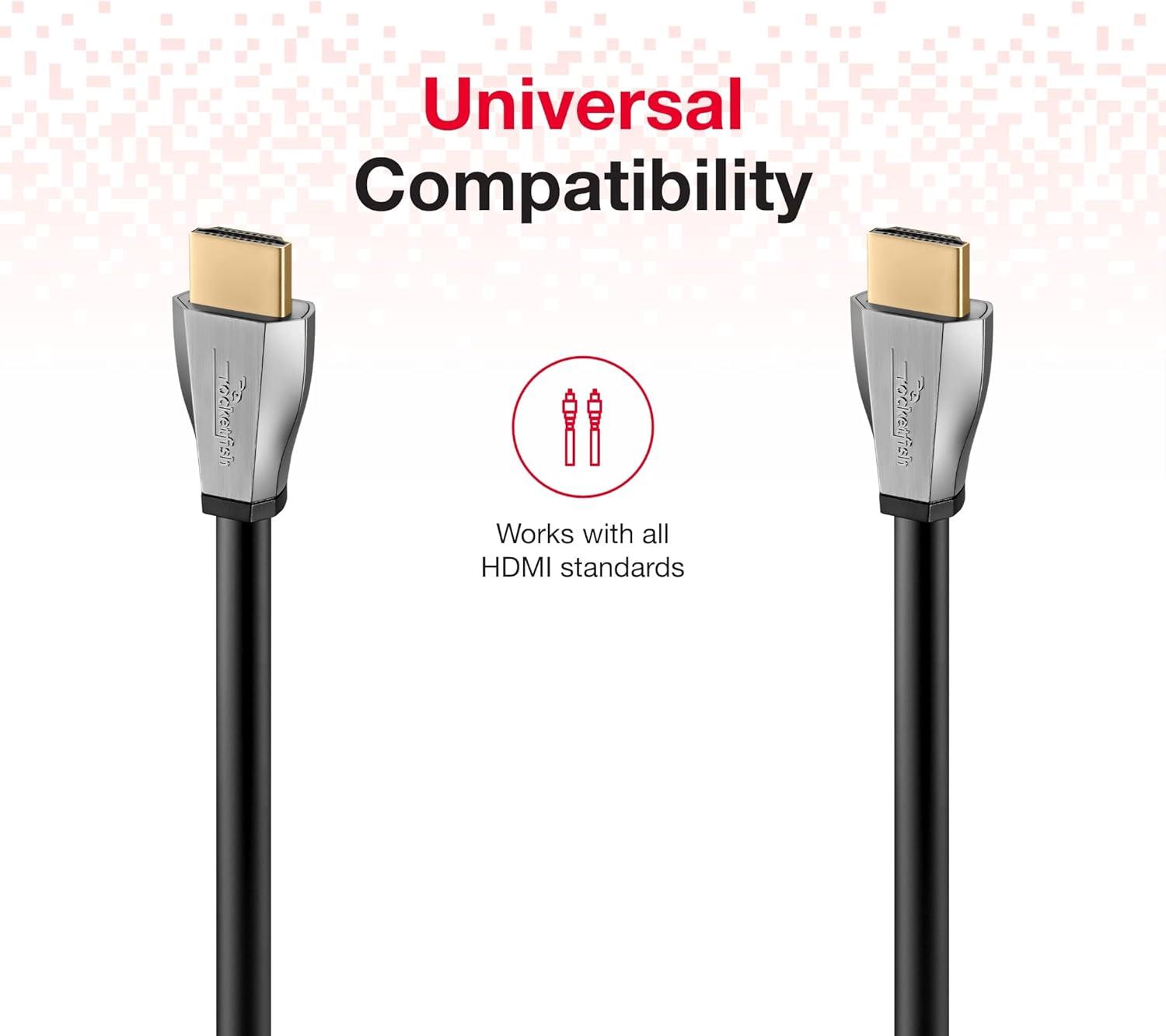 4 ft Black HDMI Cable with Gold Plated Connectors