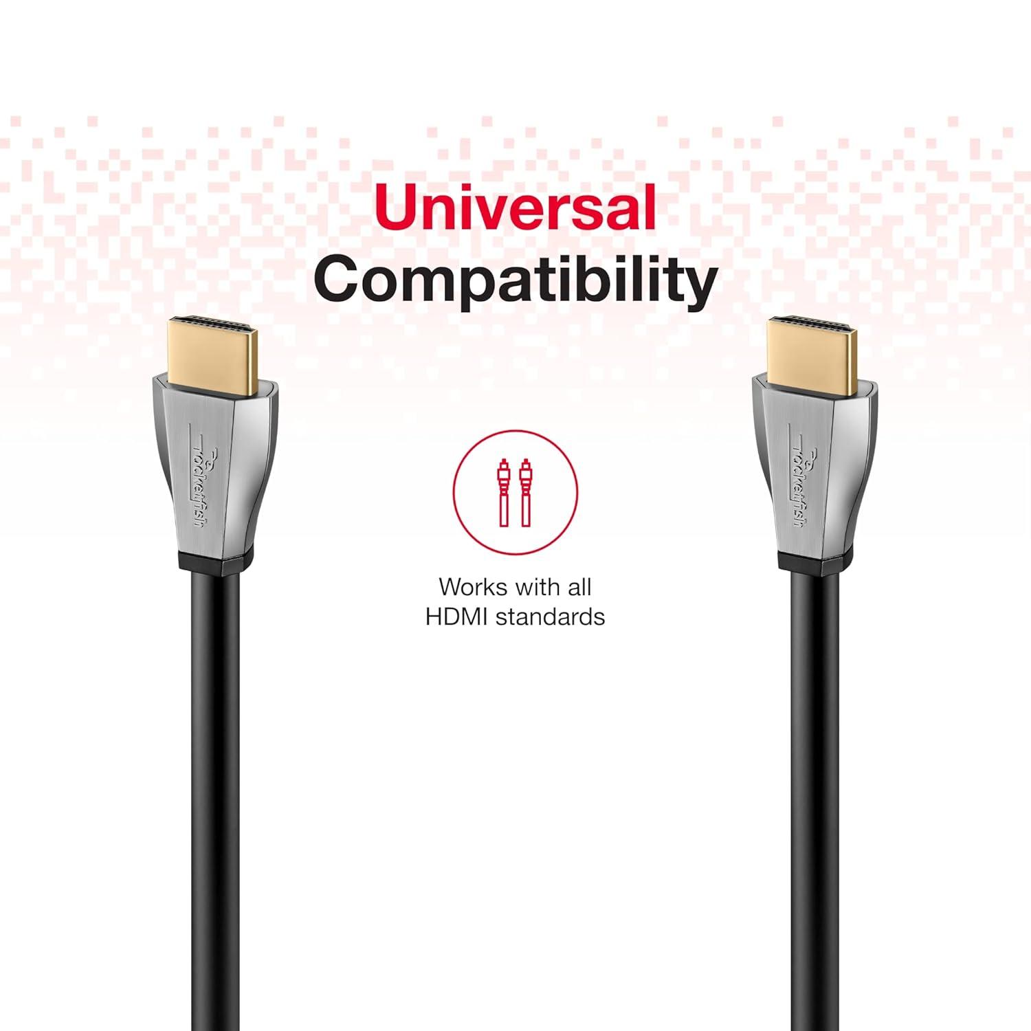 4 ft Black HDMI Cable with Gold Plated Connectors