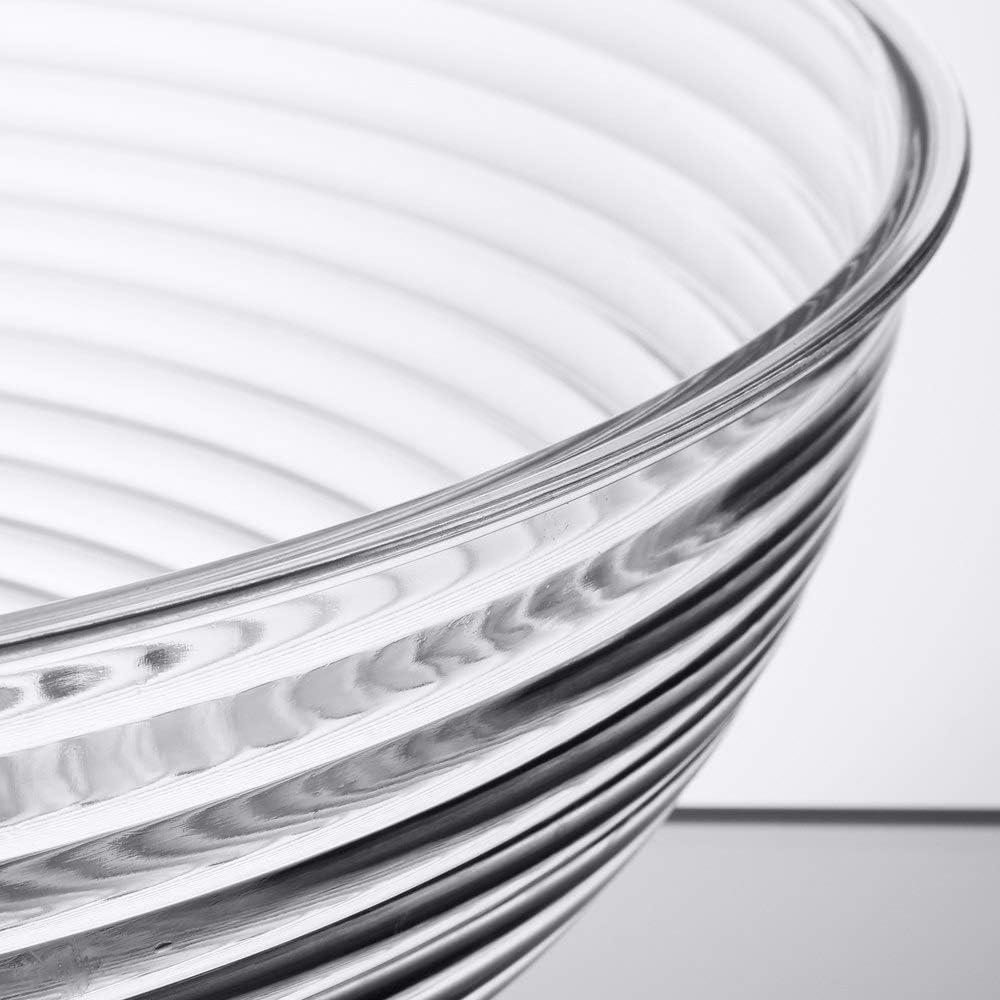 Clear Ribbed 20 Quart Plastic Serving Bowl