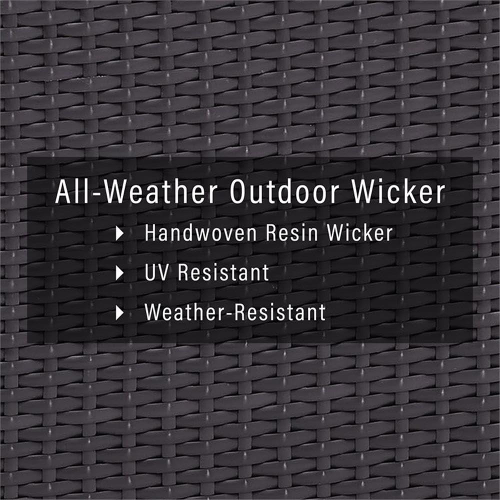 Biscayne Outdoor Wicker Armchair - Mocha - Crosley