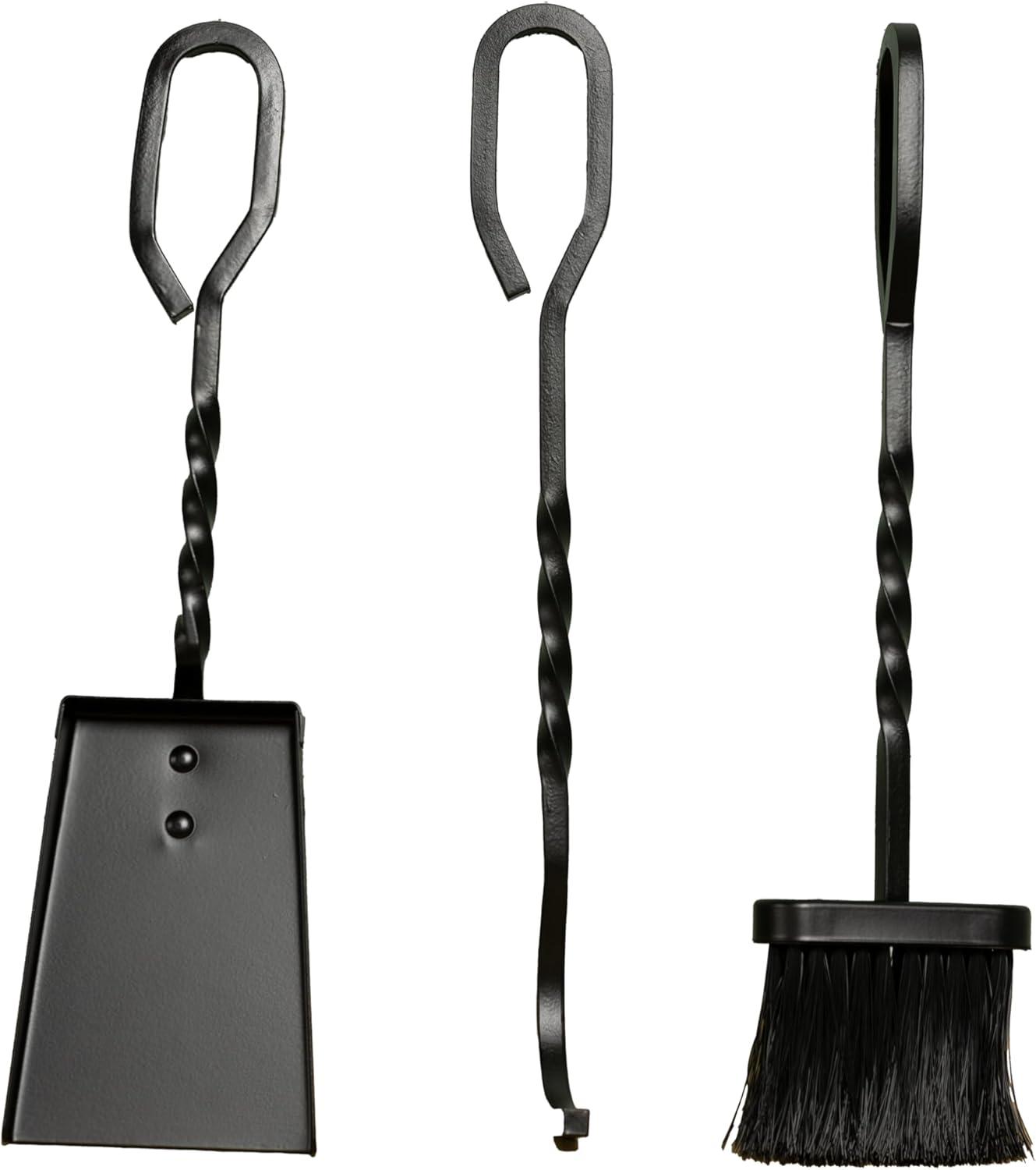 Comfort Glow Comfort Glow 4-Piece Cast Iron Fireplace Tool Set with Stand, 16" Tools - CGFT16