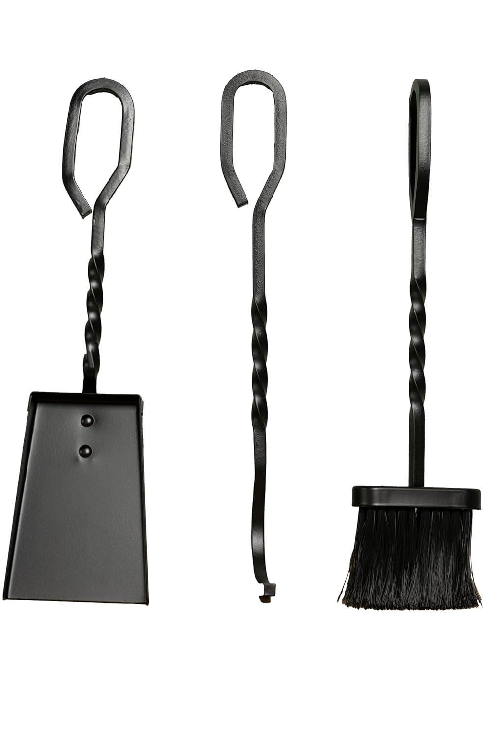 Comfort Glow Comfort Glow 4-Piece Cast Iron Fireplace Tool Set with Stand, 16" Tools - CGFT16