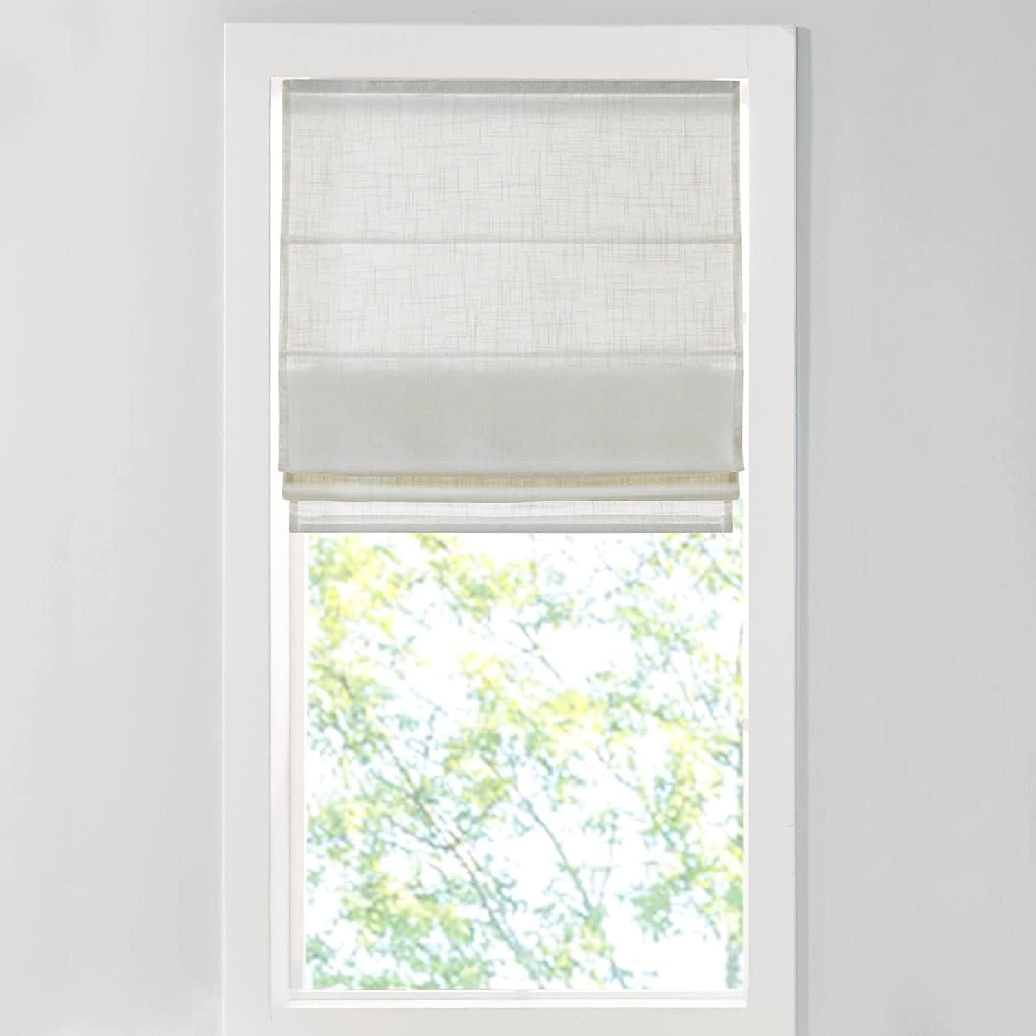 Kyler Linen Blend Light Filtering Roman Shade