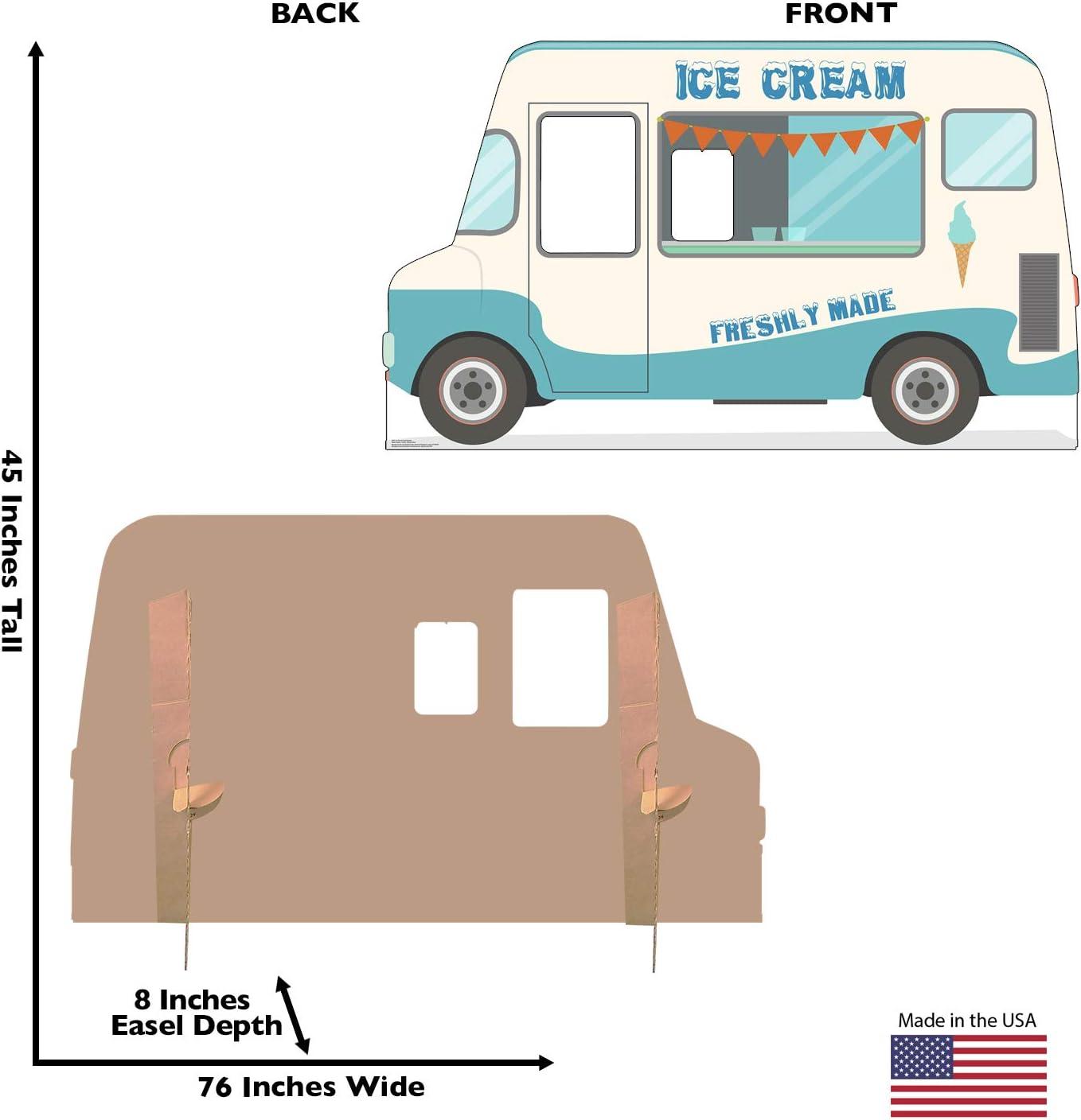 Life-Size Ice Cream Truck Cardboard Stand-in