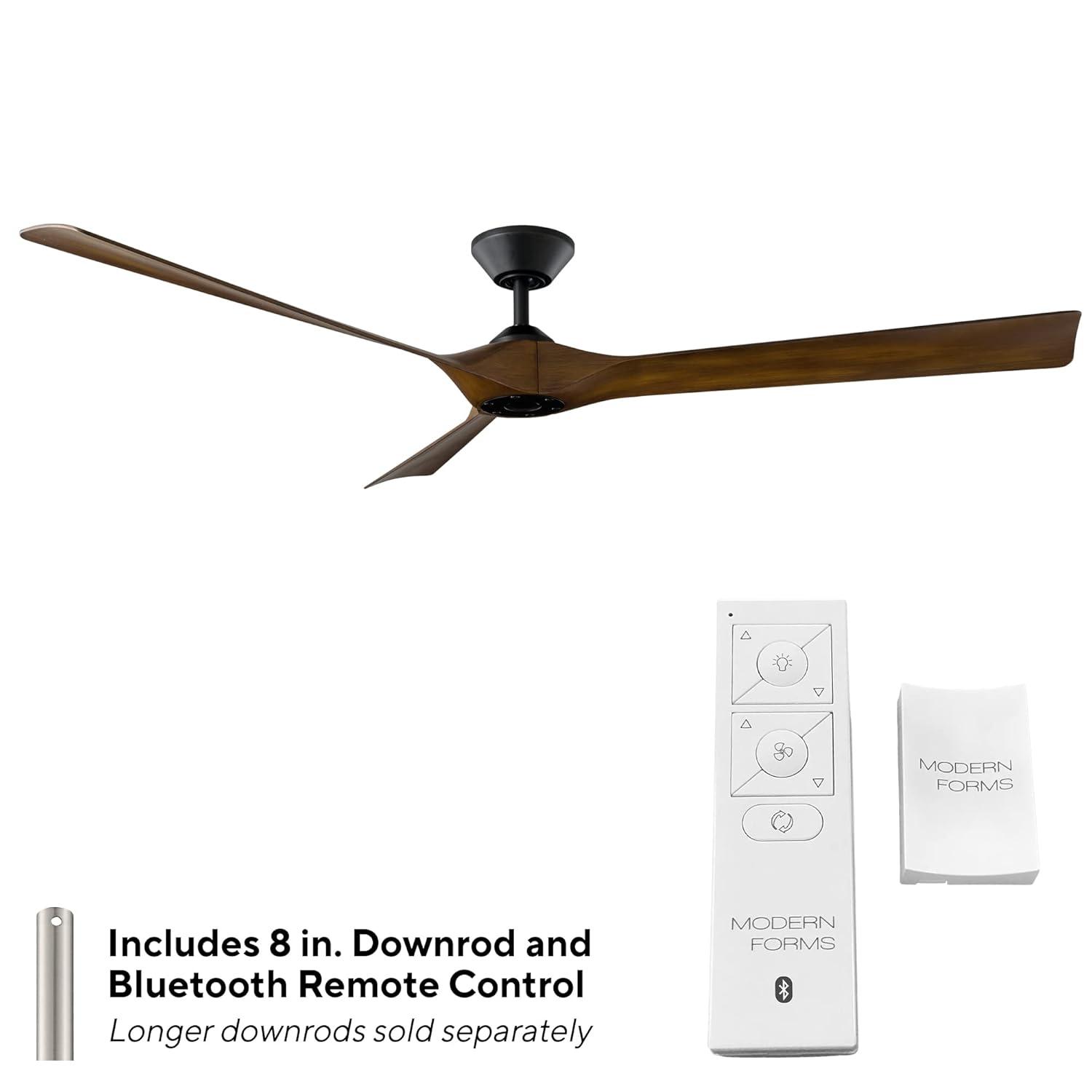 Torque Indoor/Outdoor 3-Blade Smart Ceiling Fan 70" and Remote Control, Works With Alexa and iOS or Android App