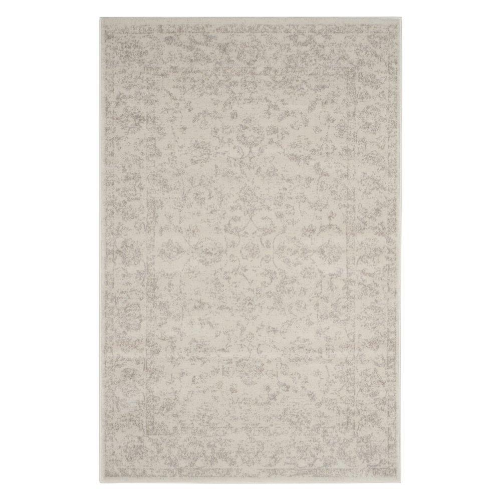 Carnegie CNG621 Power Loomed Accent Rug - Cream/Light Grey - 3'x5' - Safavieh.