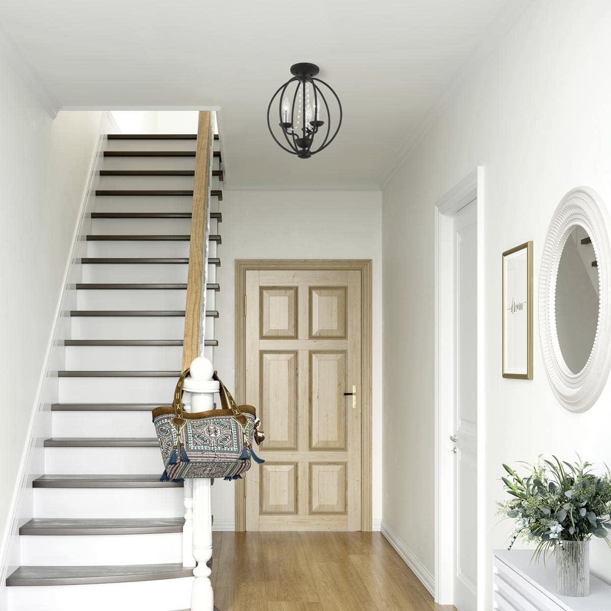 Livex Lighting Arabella 3 - Light Chandelier in Black/Brushed Nickel