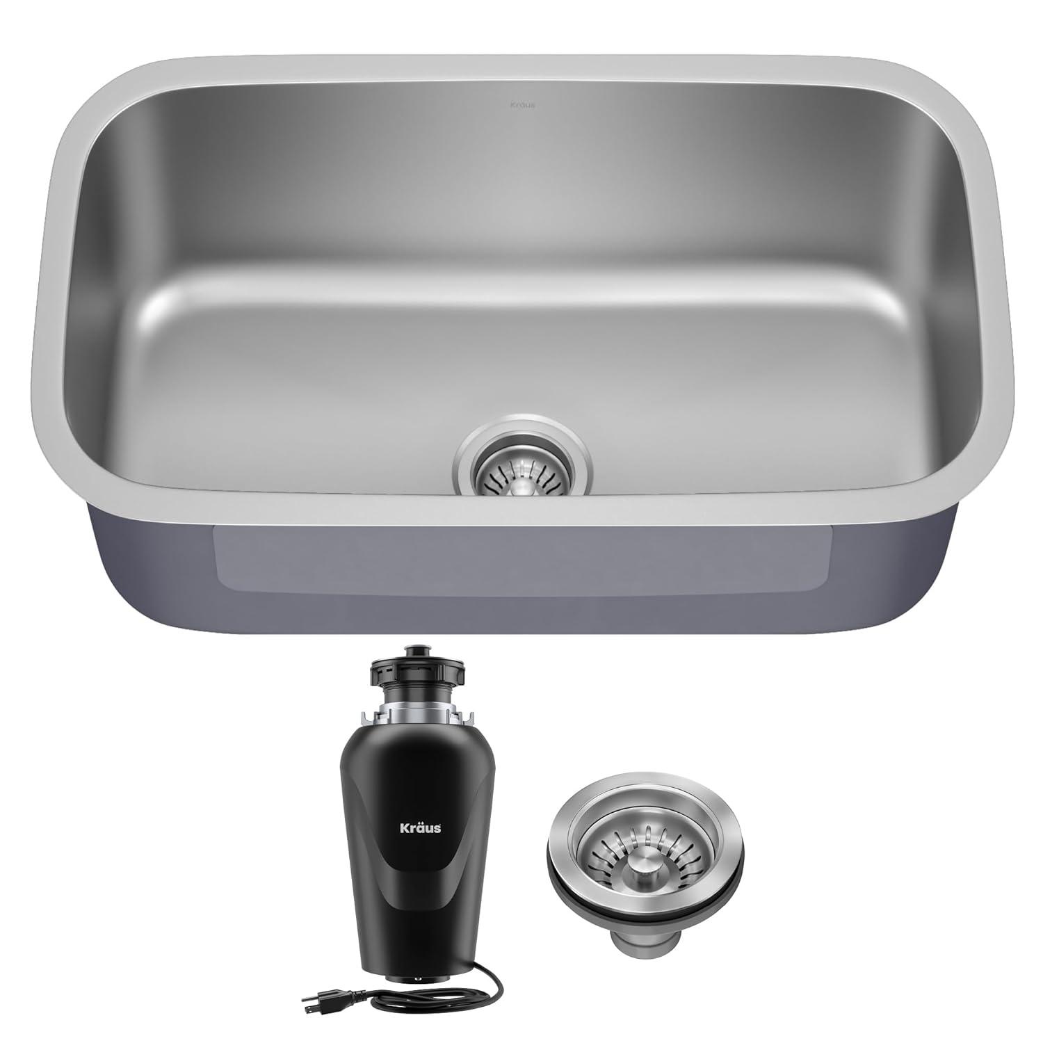 Kraus Premier Undermount Kitchen Sink with Waste Guard™ Garbage Disposal