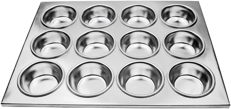 New Star Foodservice 535504 Commercial Grade Aluminum 12-Cup Muffin Pan