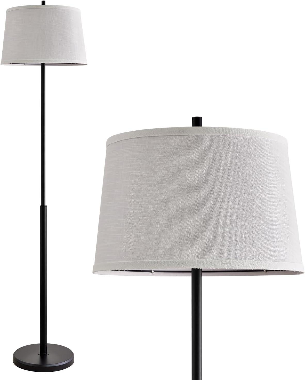 61.75 "black Modern Floor Lamp, Suitable For Living Rooms, Bedrooms, Homes, And Offices